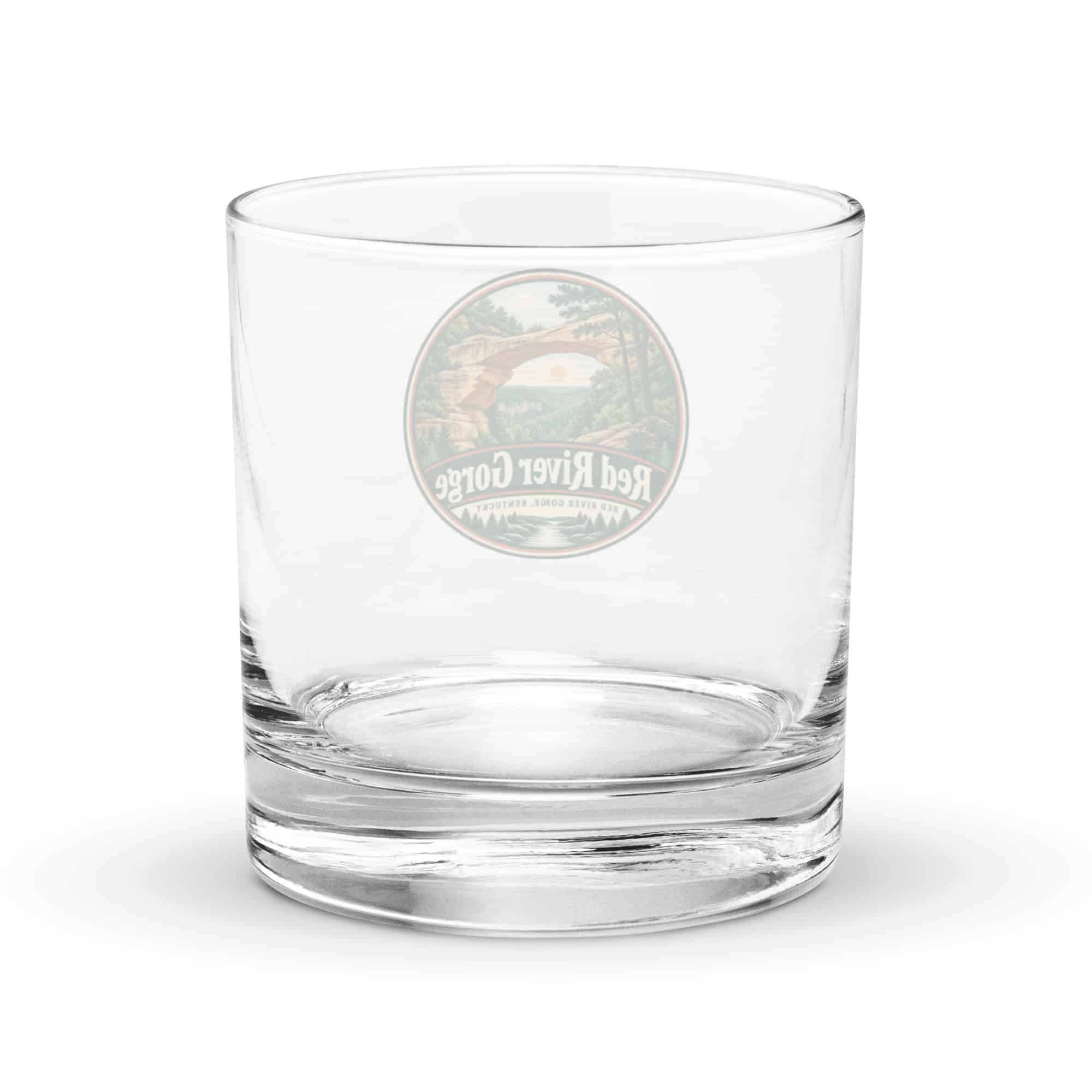 Red River Gorge Rocks Glass: Red River Gorge Destination Seal, Vintage Round Badge