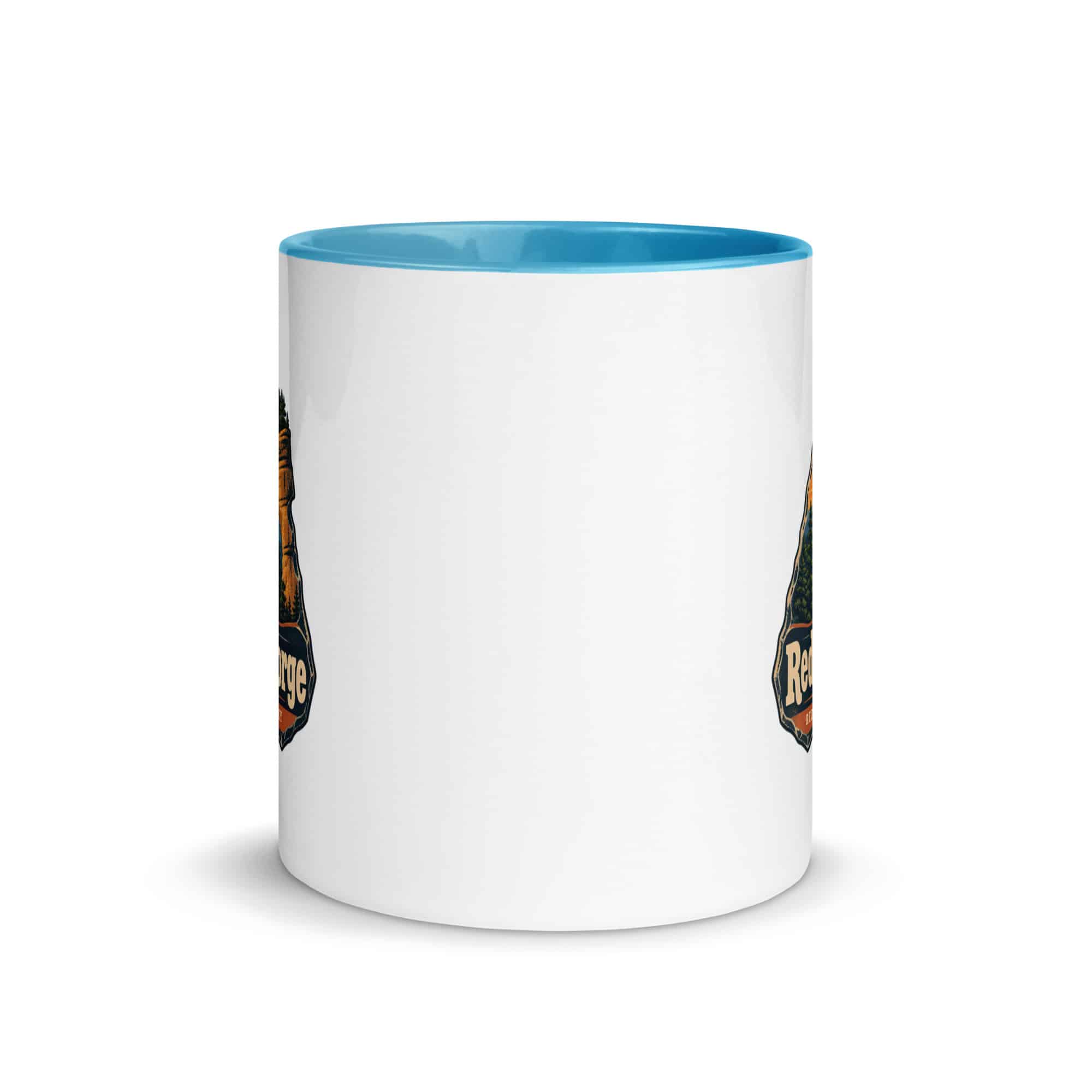 Red River Gorge Color Inside Coffee Mug: Red River Gorge Destination Seal, Scenic Shield Badge