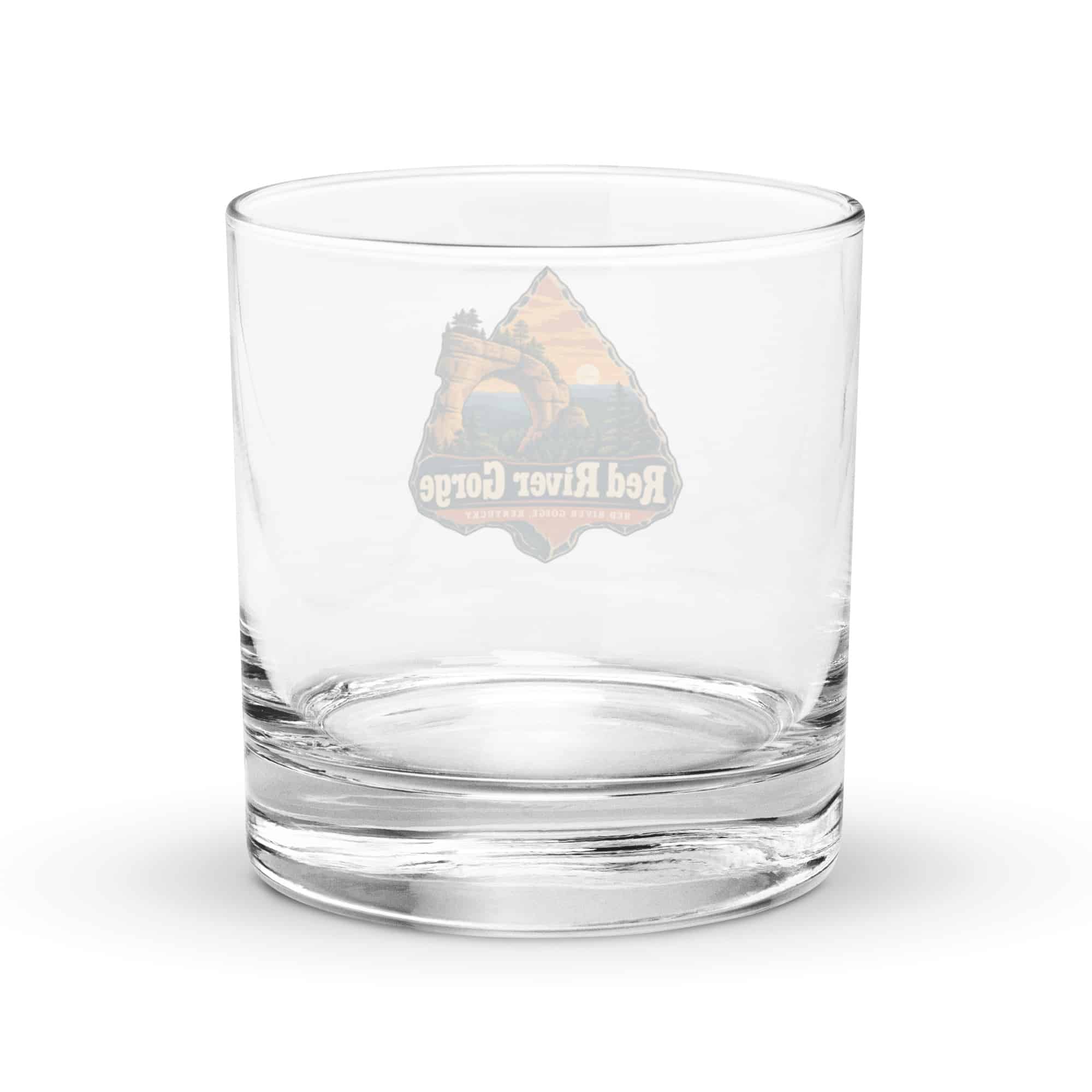 Red River Gorge Rocks Glass: Red River Gorge Destination Seal, Scenic Shield Badge