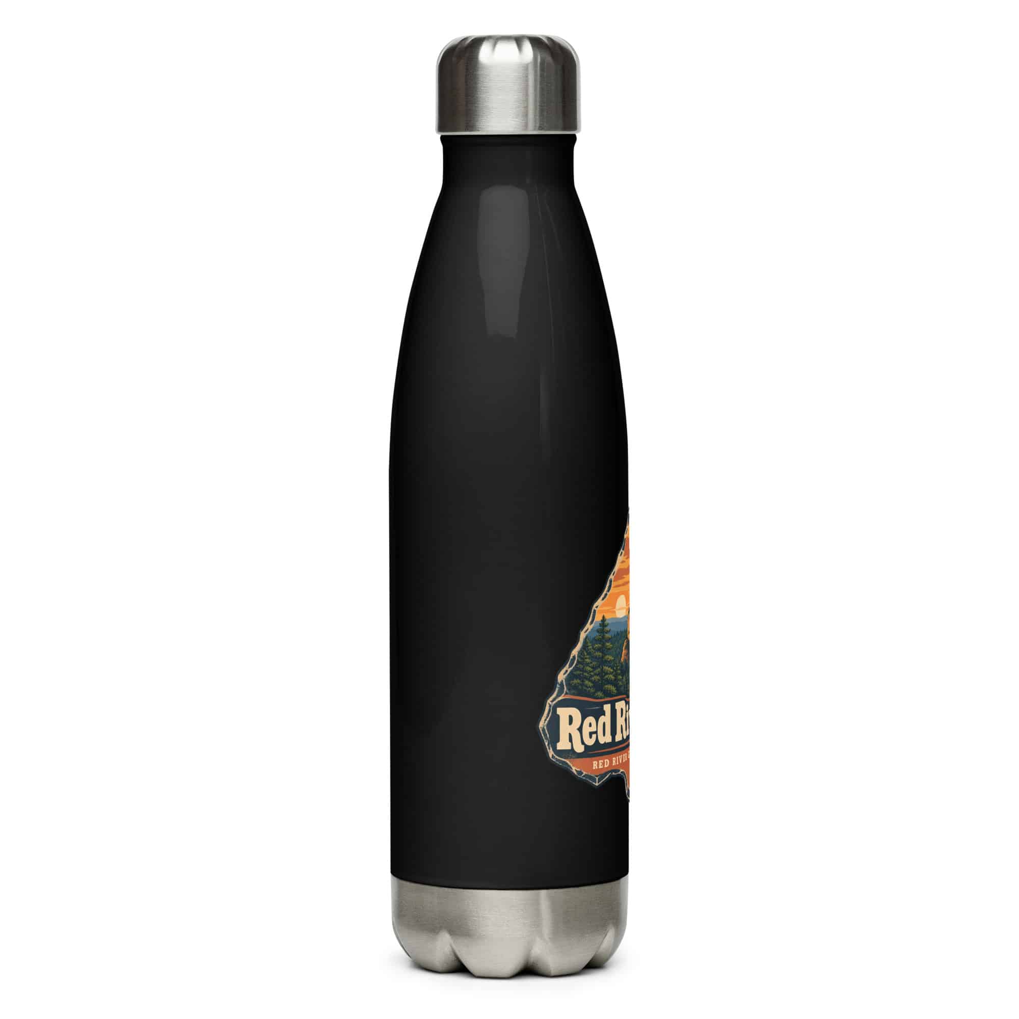 Red River Gorge Stainless Steel Water Bottle: Red River Gorge Destination Seal, Scenic Shield Badge