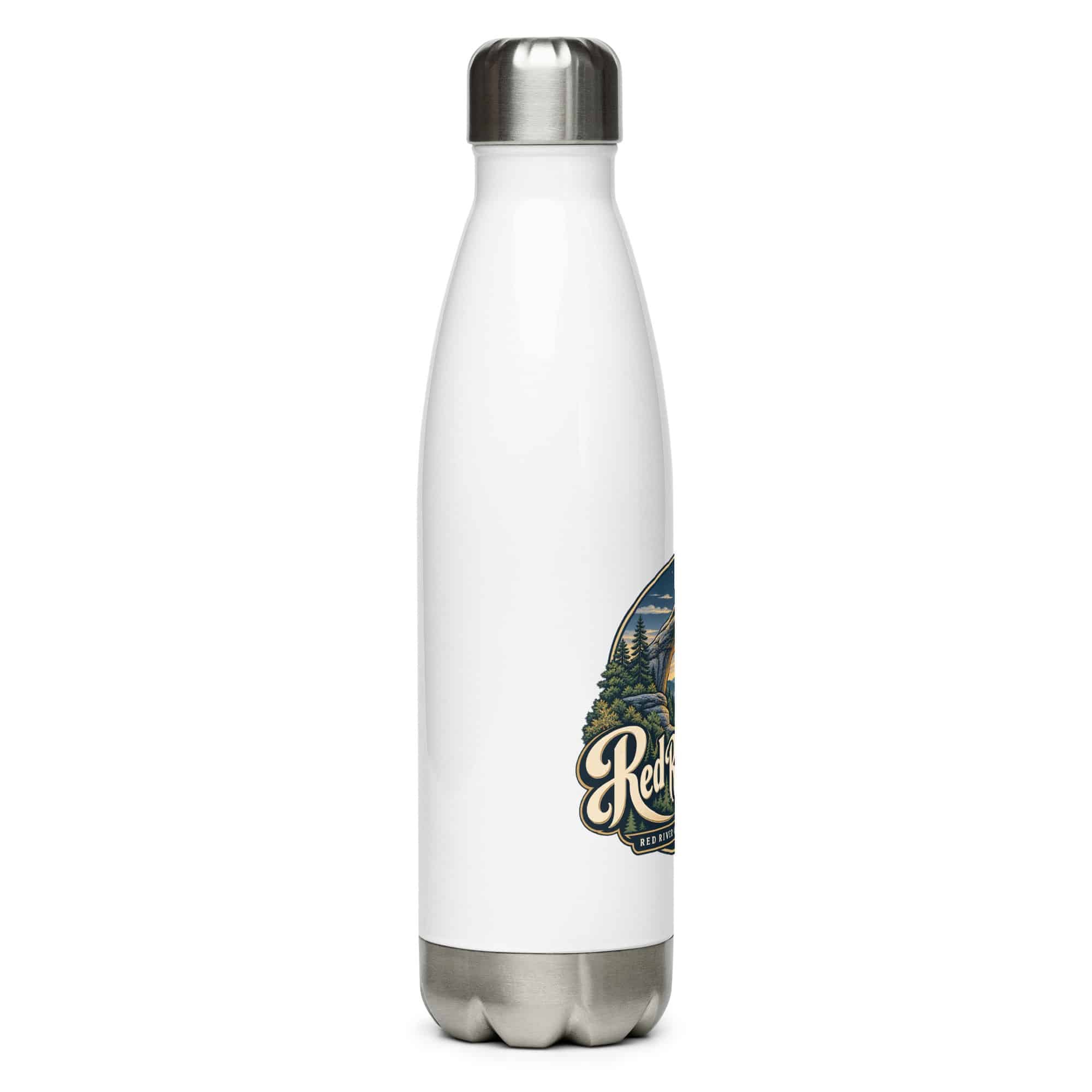 Red River Gorge Stainless Steel Water Bottle: Red River Gorge Destination Seal, Woodland Scenic Lettering