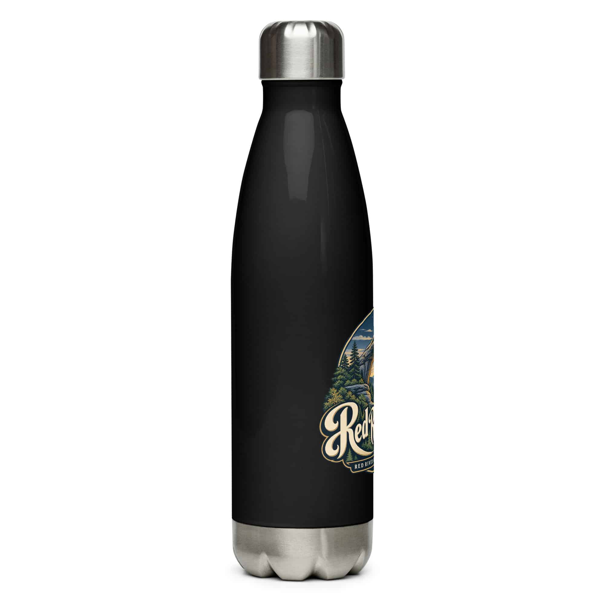 Red River Gorge Stainless Steel Water Bottle: Red River Gorge Destination Seal, Woodland Scenic Lettering