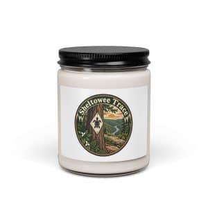 Sheltowee Trace Soy Wax Candle: Sheltowee Trace, Vintage Round Badge - 9oz - Main