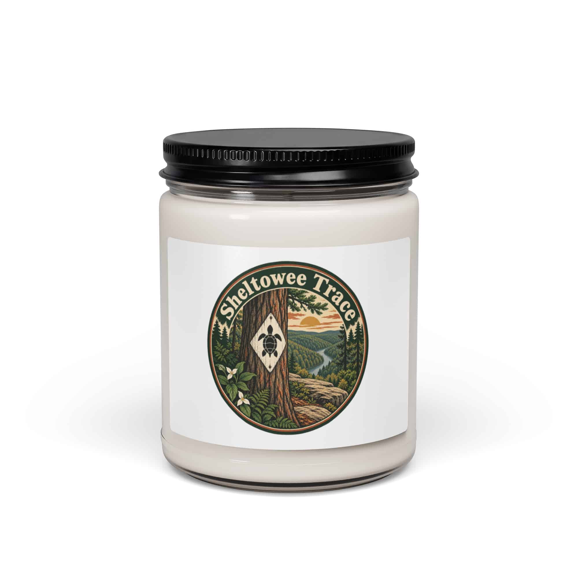 Sheltowee Trace Soy Wax Candle: Sheltowee Trace, Vintage Round Badge