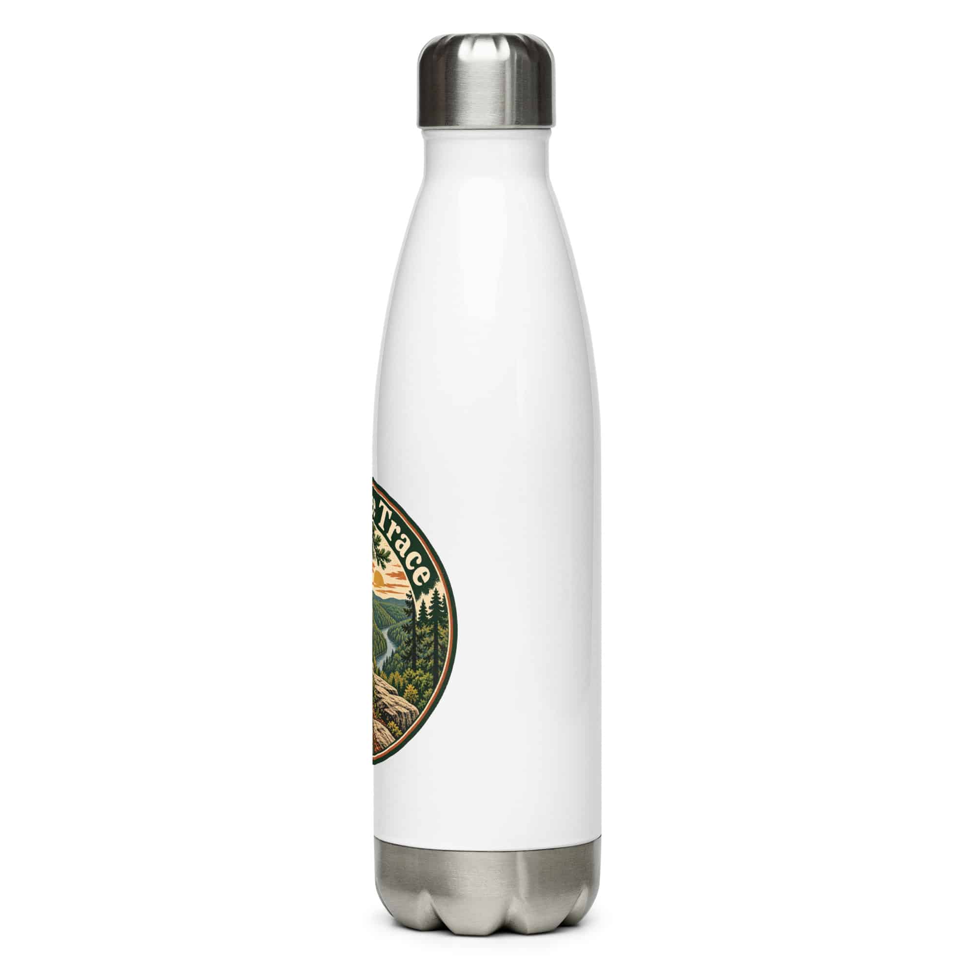 Sheltowee Trace Stainless Steel Water Bottle: Sheltowee Trace, Vintage Round Badge