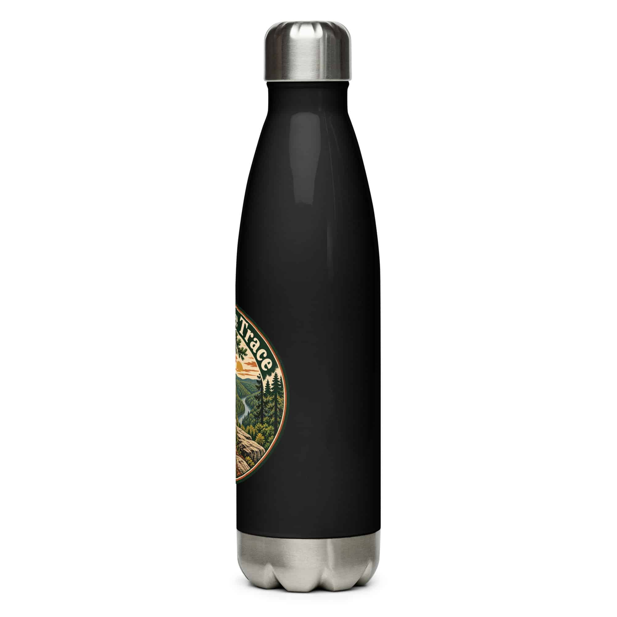 Sheltowee Trace Stainless Steel Water Bottle: Sheltowee Trace, Vintage Round Badge