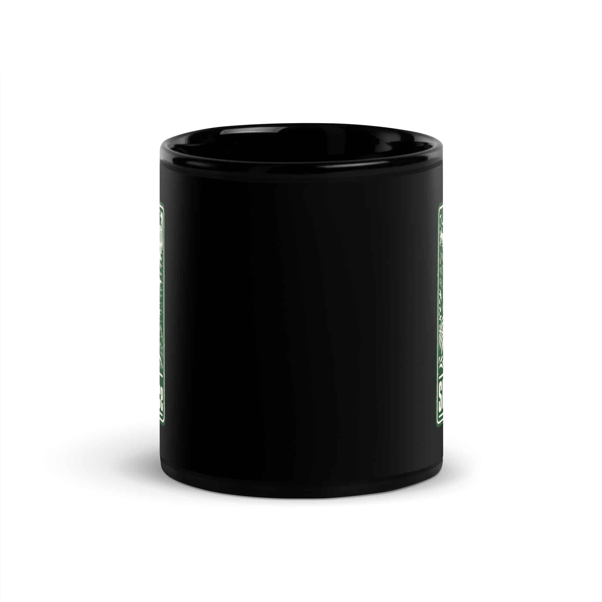 Sheltowee Trace Black Coffee Mug: Sheltowee Trace, Forest Ink Stamp