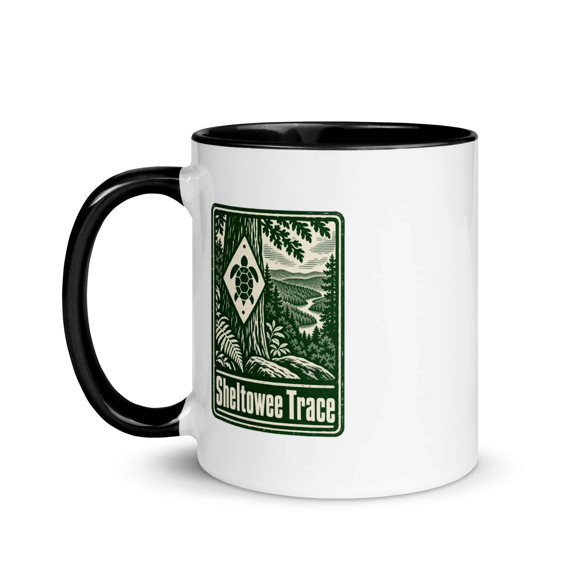 Sheltowee Trace Color Inside Coffee Mug: Sheltowee Trace, Forest Ink Stamp