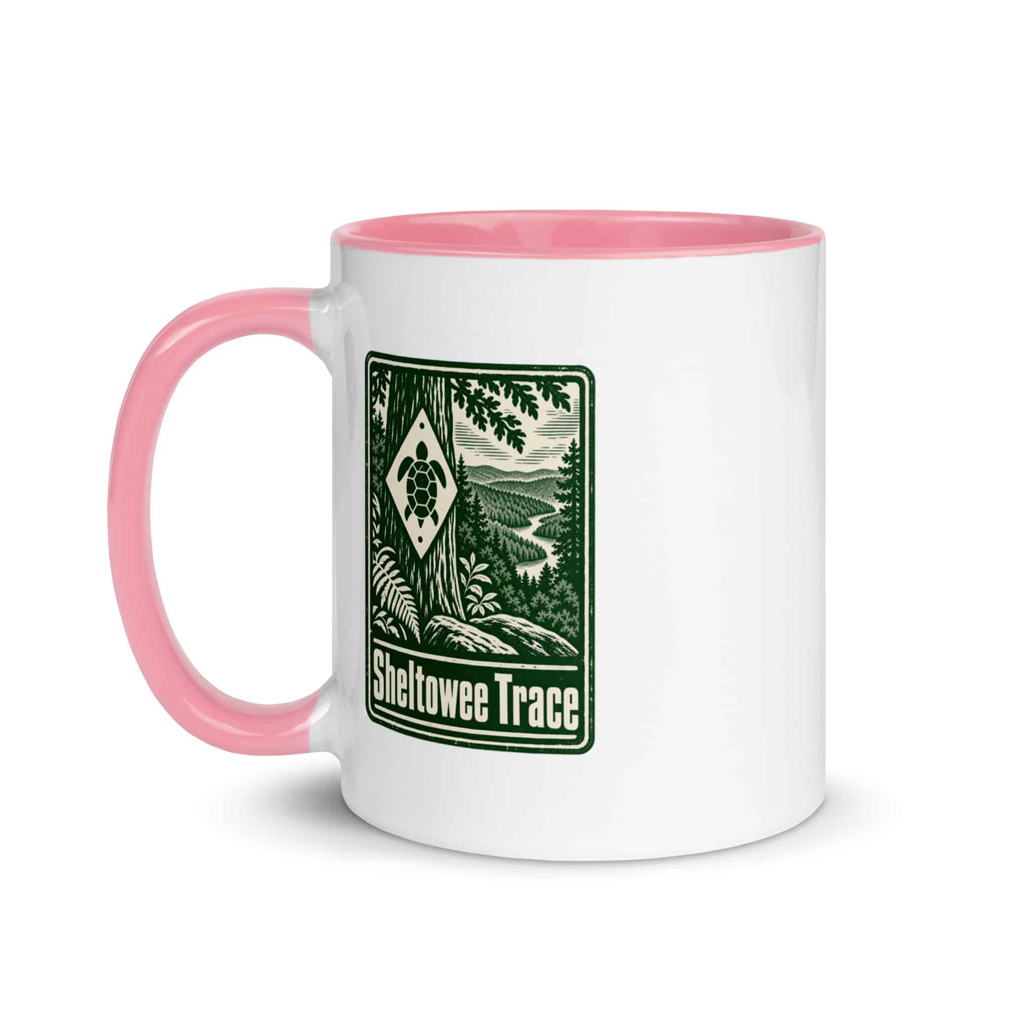 Sheltowee Trace Color Inside Coffee Mug: Sheltowee Trace, Forest Ink Stamp