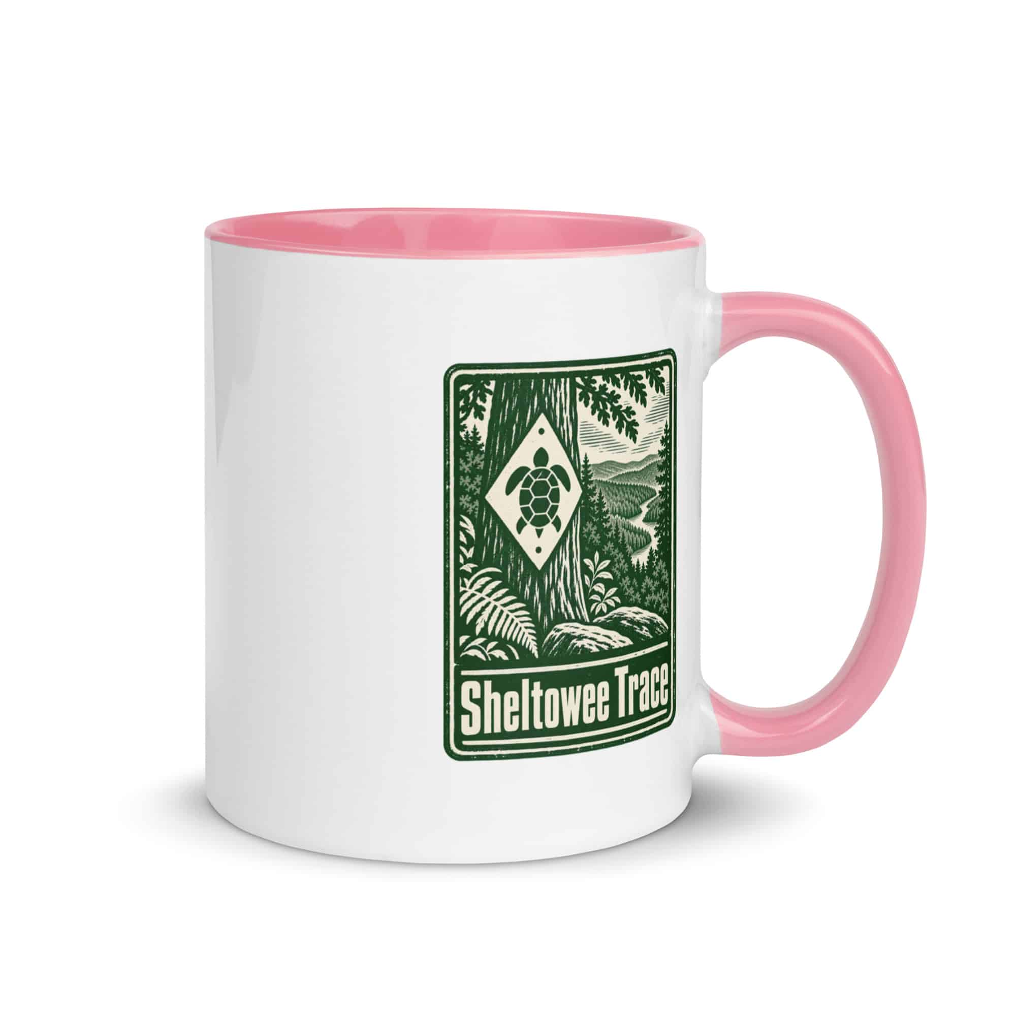 Sheltowee Trace Color Inside Coffee Mug: Sheltowee Trace, Forest Ink Stamp