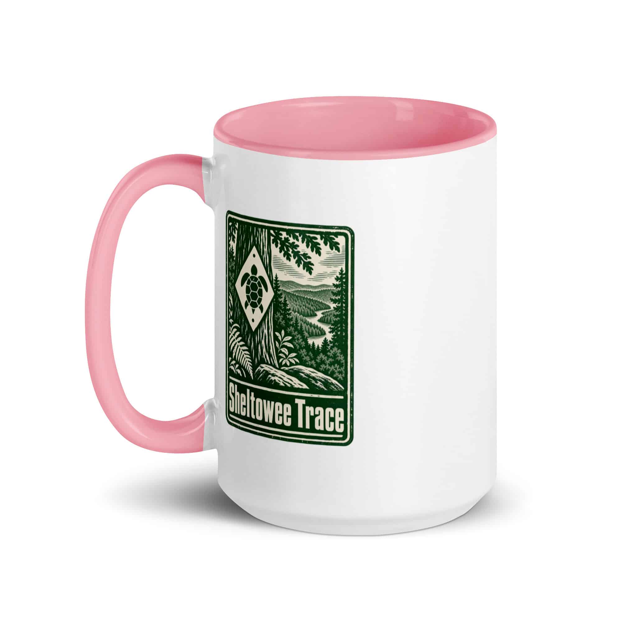 Sheltowee Trace Color Inside Coffee Mug: Sheltowee Trace, Forest Ink Stamp