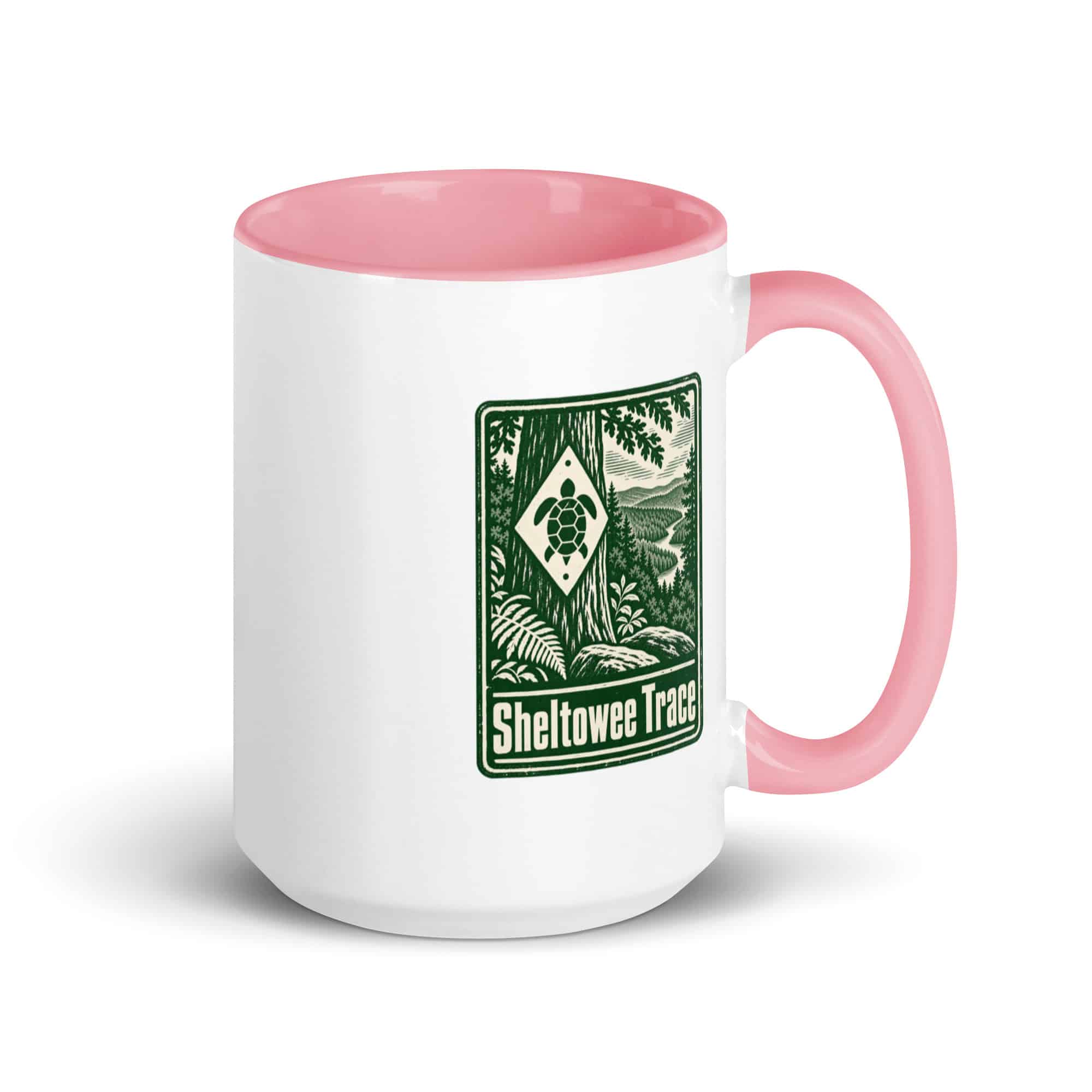 Sheltowee Trace Color Inside Coffee Mug: Sheltowee Trace, Forest Ink Stamp