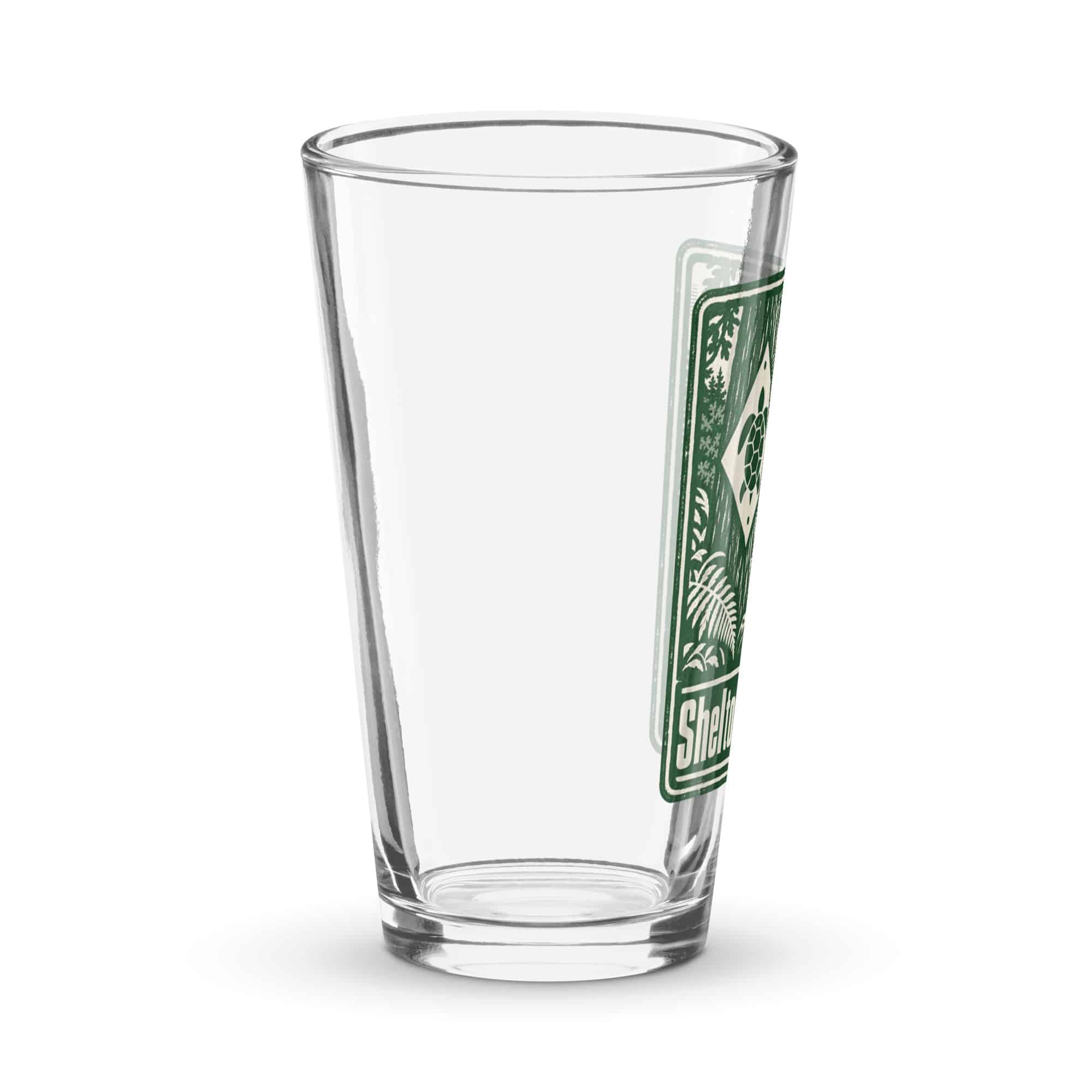 Sheltowee Trace Pint Glass: Sheltowee Trace, Forest Ink Stamp
