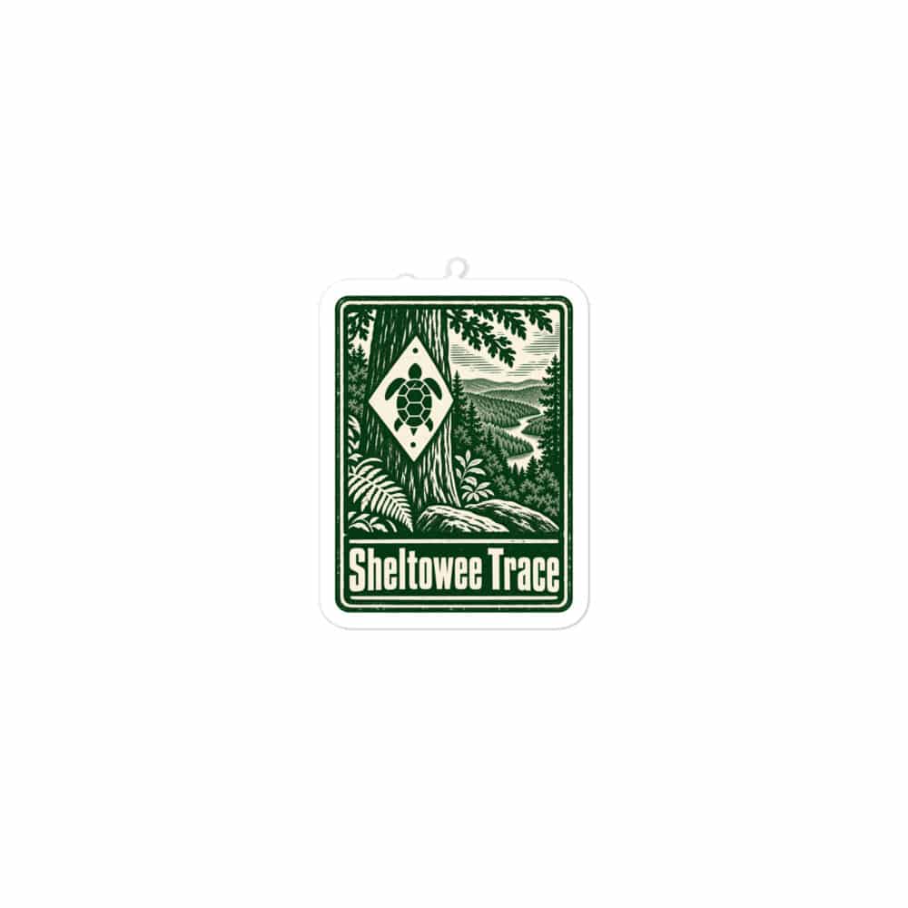 Sheltowee Trace Vinyl Sticker: Sheltowee Trace, Forest Ink Stamp