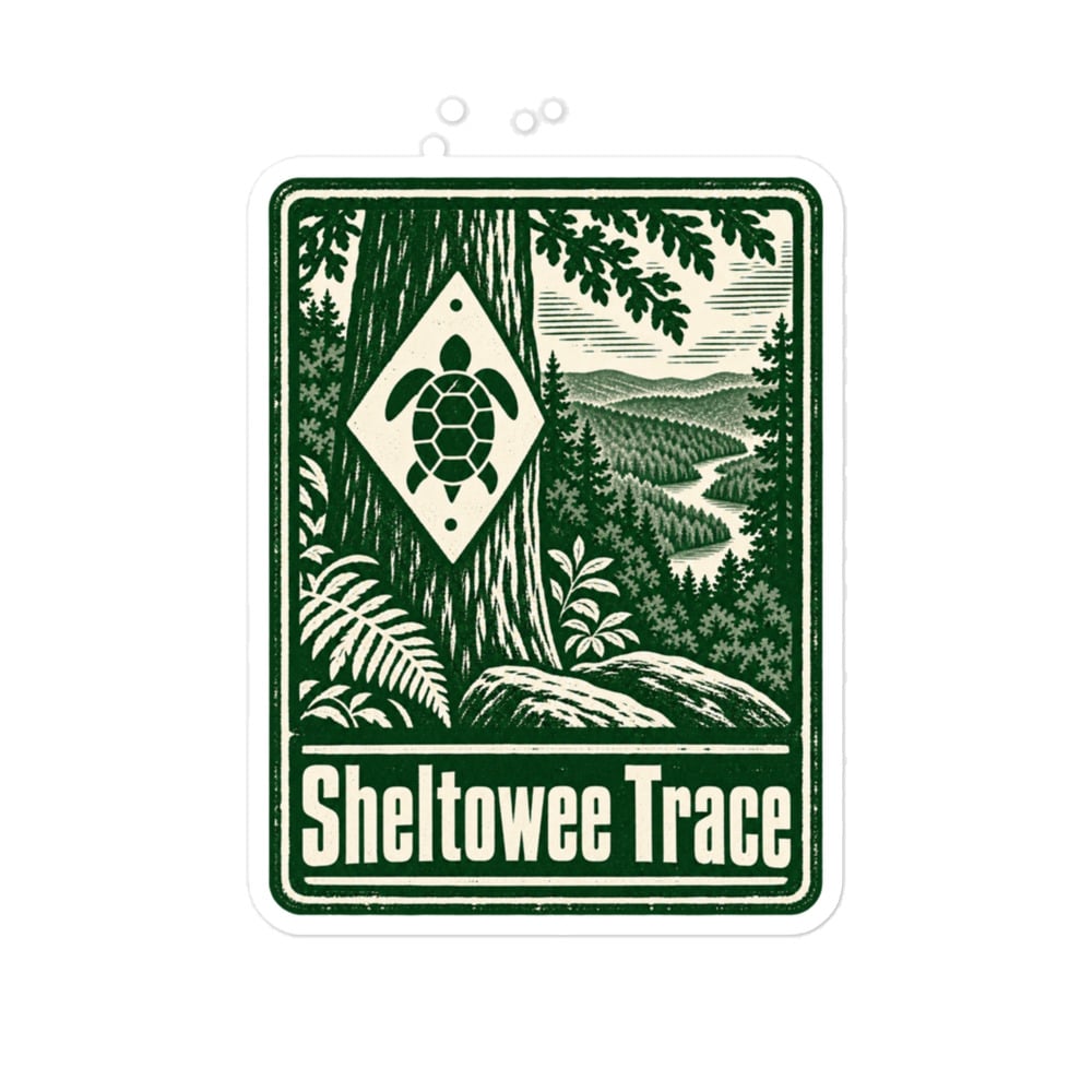 Sheltowee Trace Vinyl Sticker: Sheltowee Trace, Forest Ink Stamp