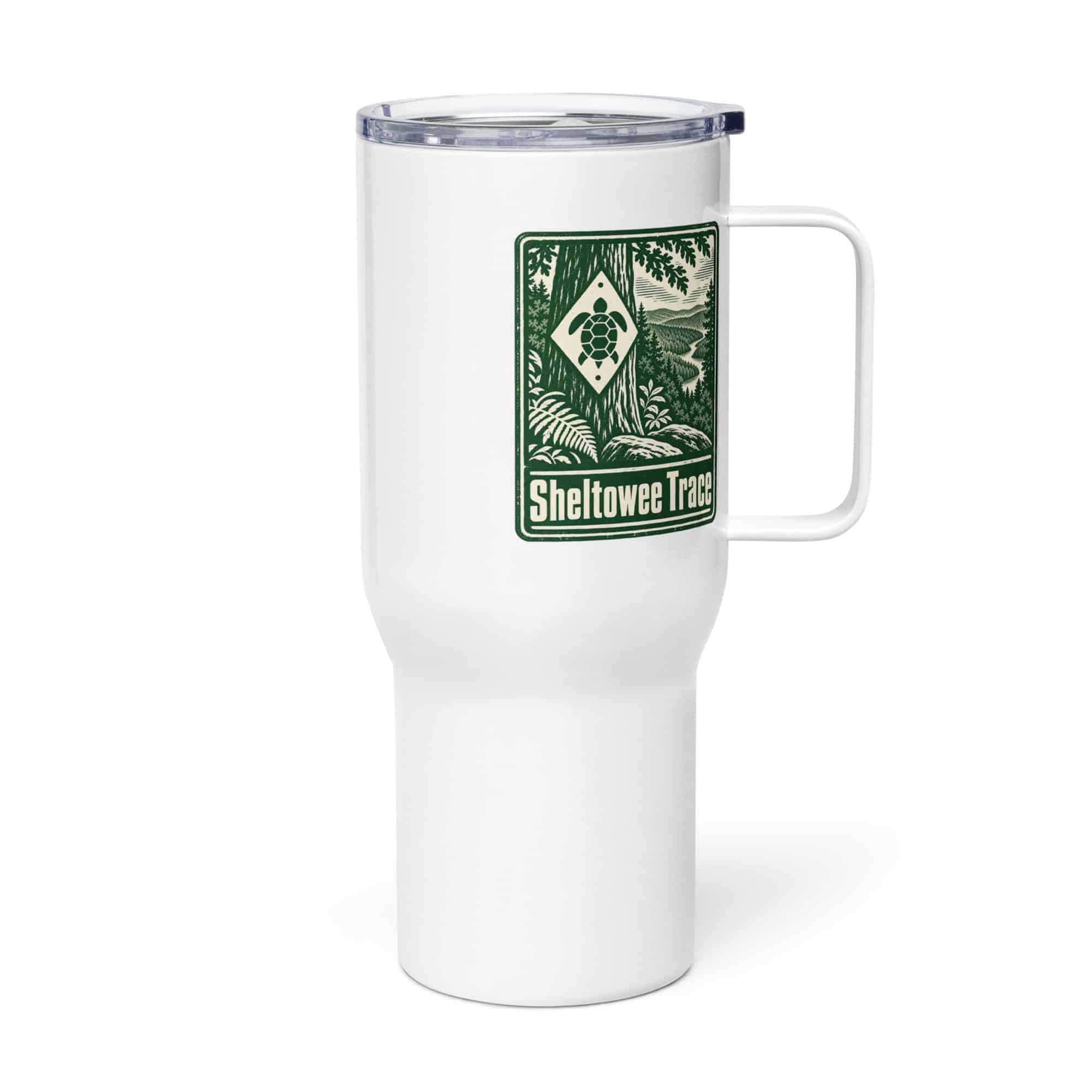 Sheltowee Trace Travel Mug: Sheltowee Trace, Forest Ink Stamp