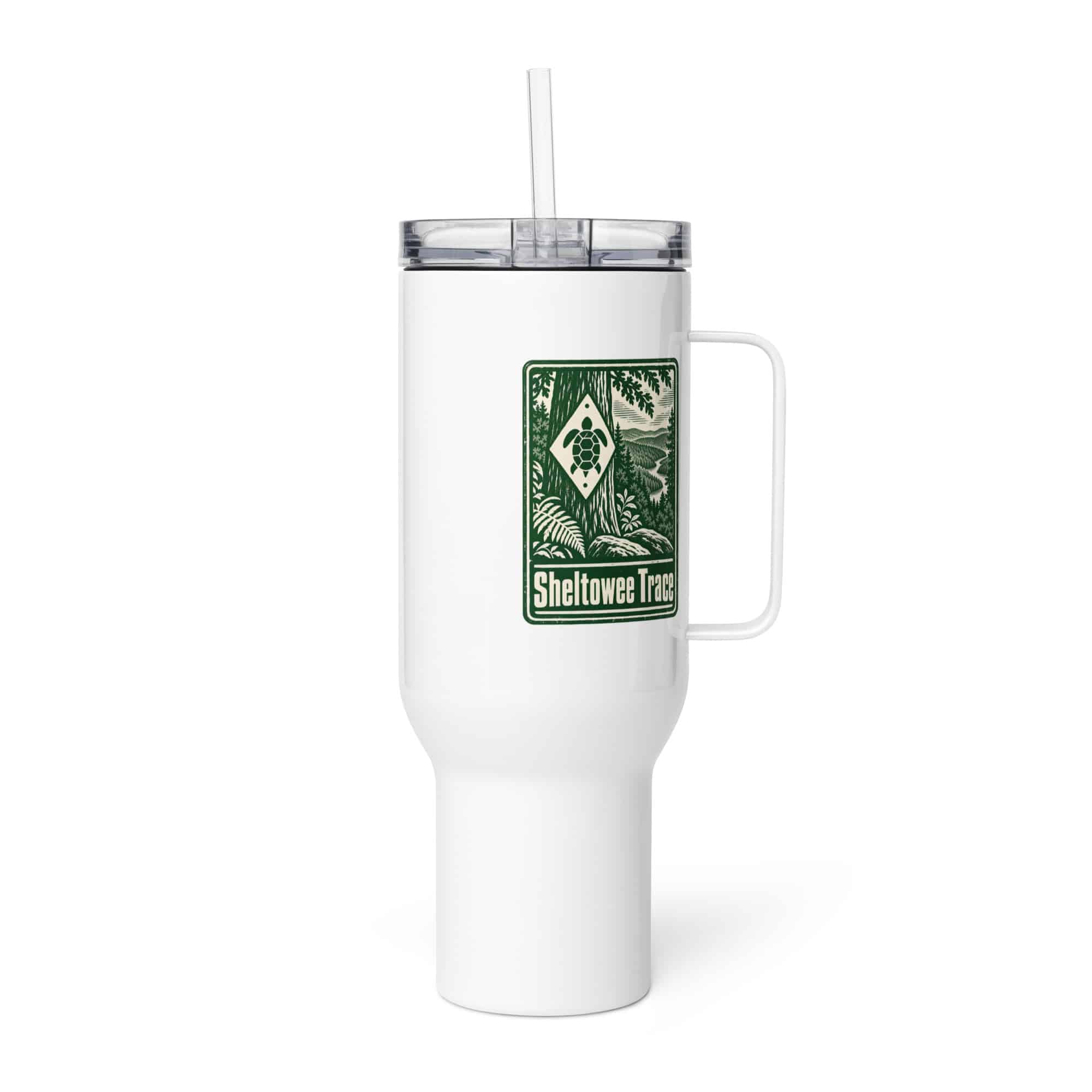 Sheltowee Trace Travel Mug: Sheltowee Trace, Forest Ink Stamp