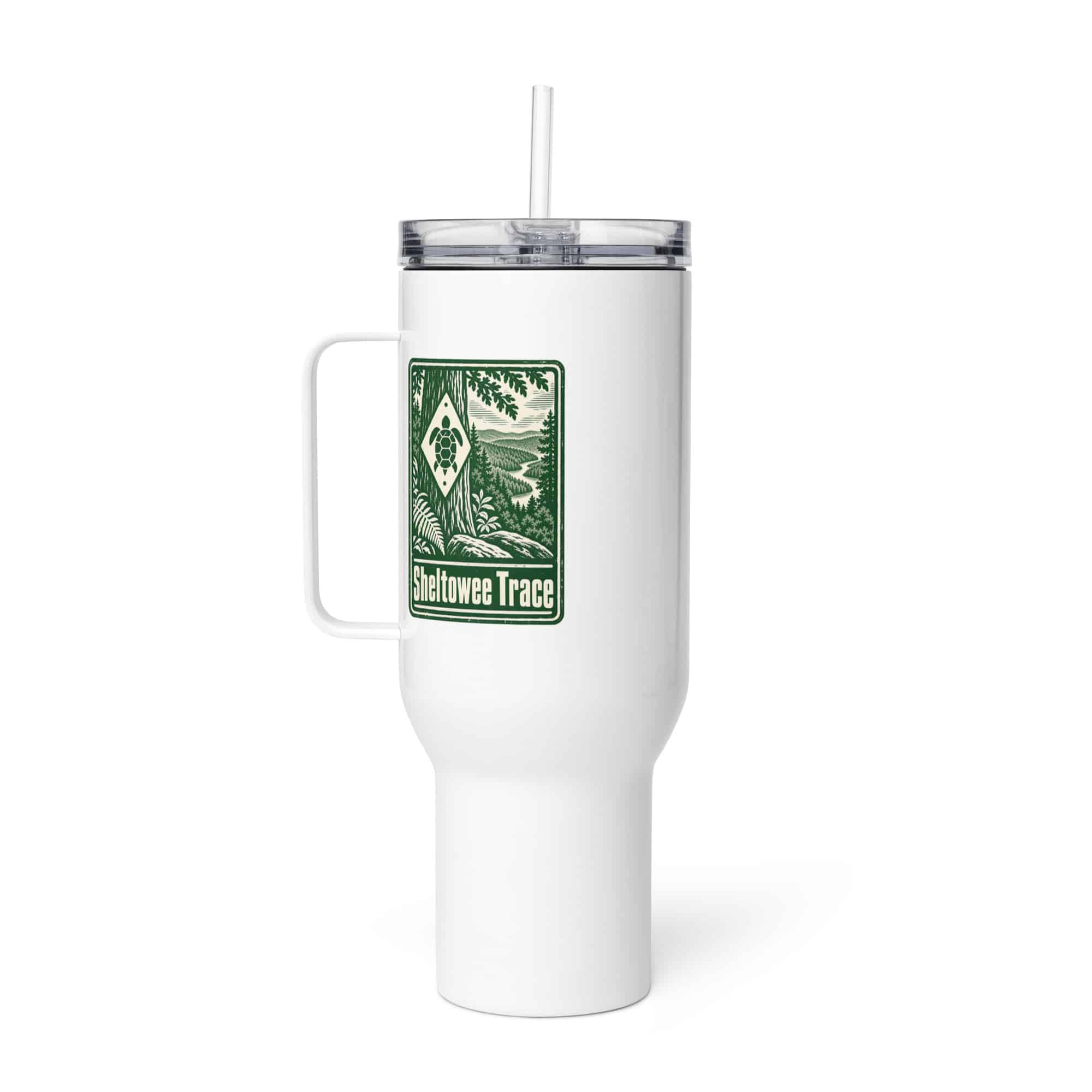 Sheltowee Trace Travel Mug: Sheltowee Trace, Forest Ink Stamp