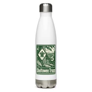Sheltowee Trace Stainless Steel Water Bottle: Sheltowee Trace, Forest Ink Stamp - 17 oz - Main