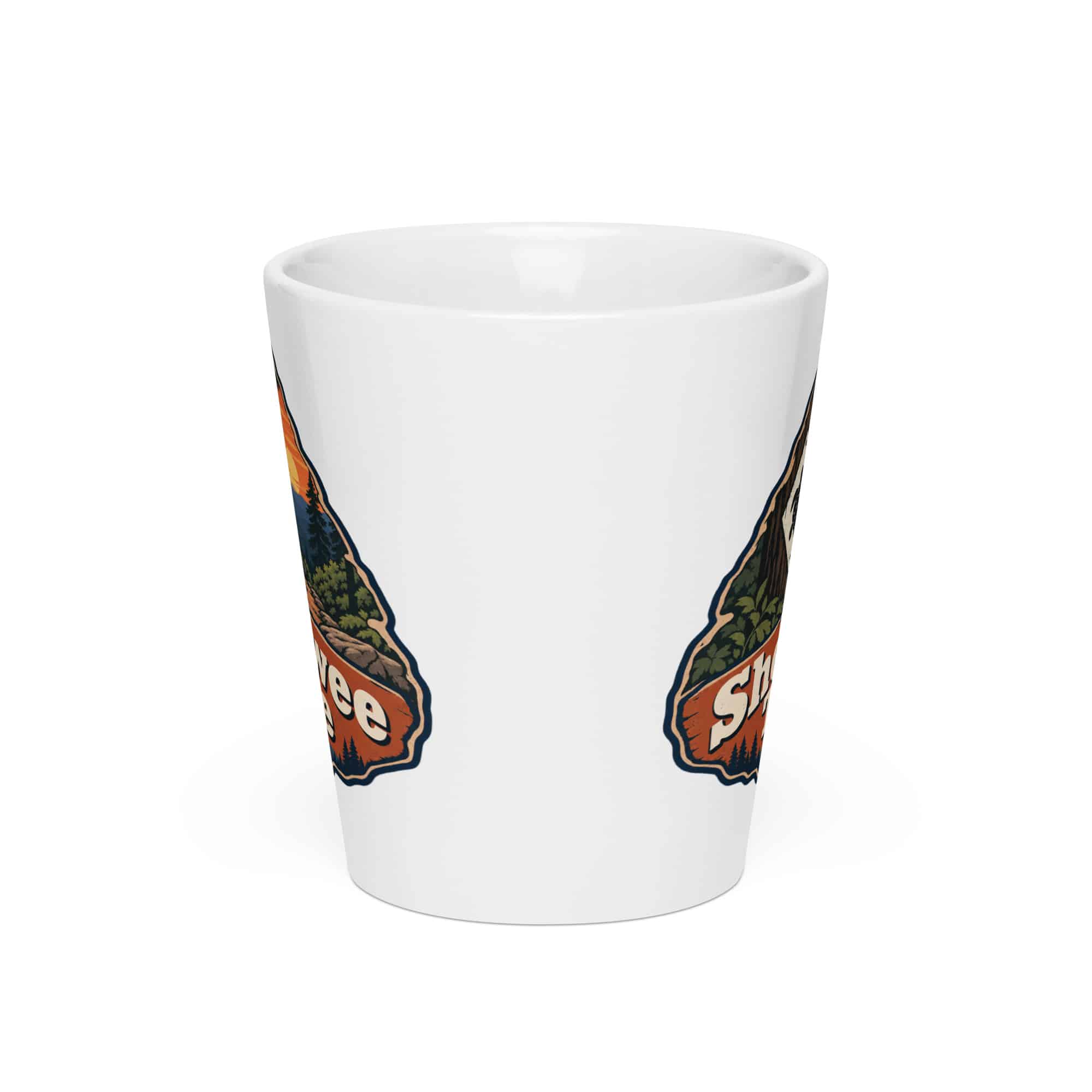 Sheltowee Trace Latte Mug: Sheltowee Trace, Scenic Shield Badge
