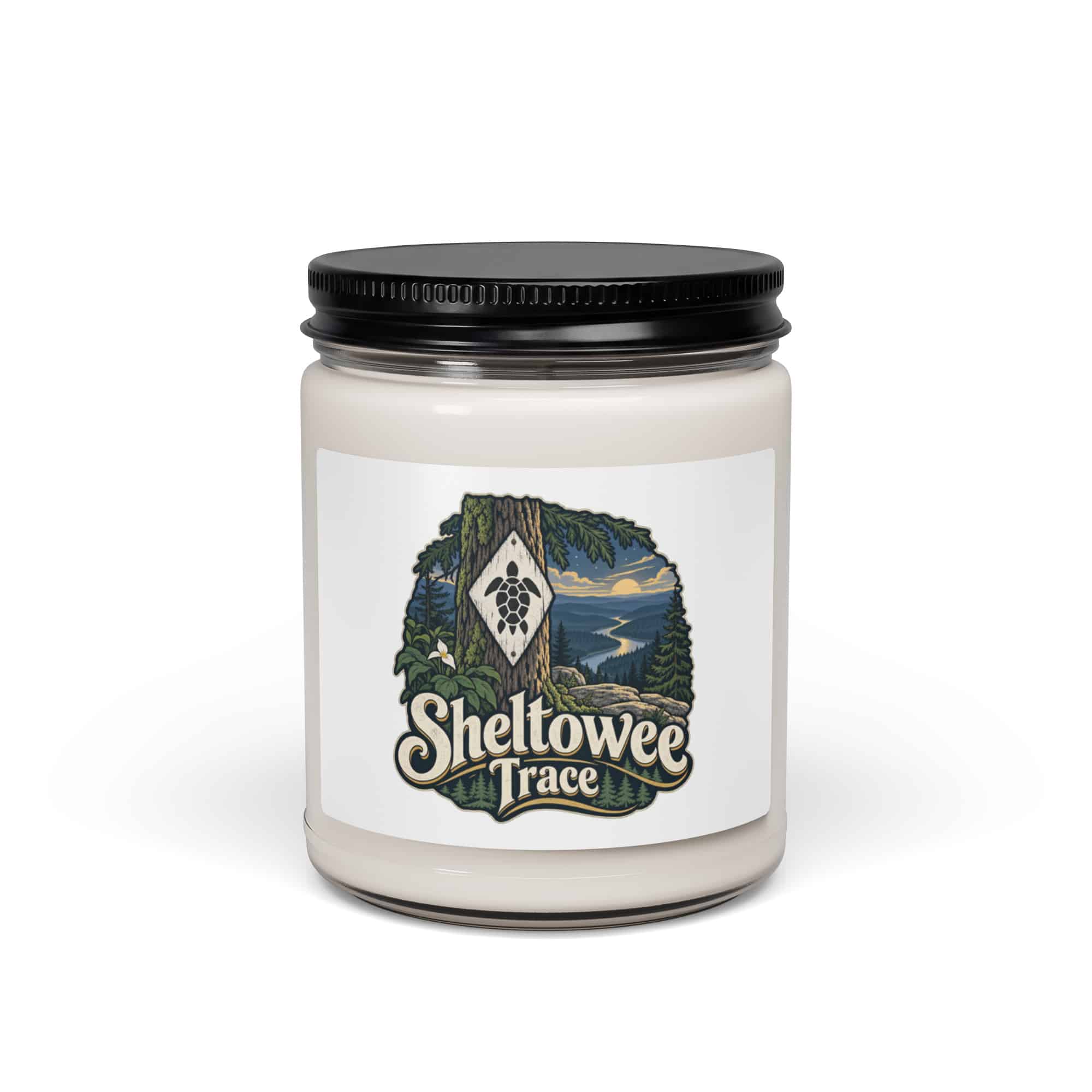 Sheltowee Trace Soy Wax Candle: Sheltowee Trace, Woodland Scenic Lettering