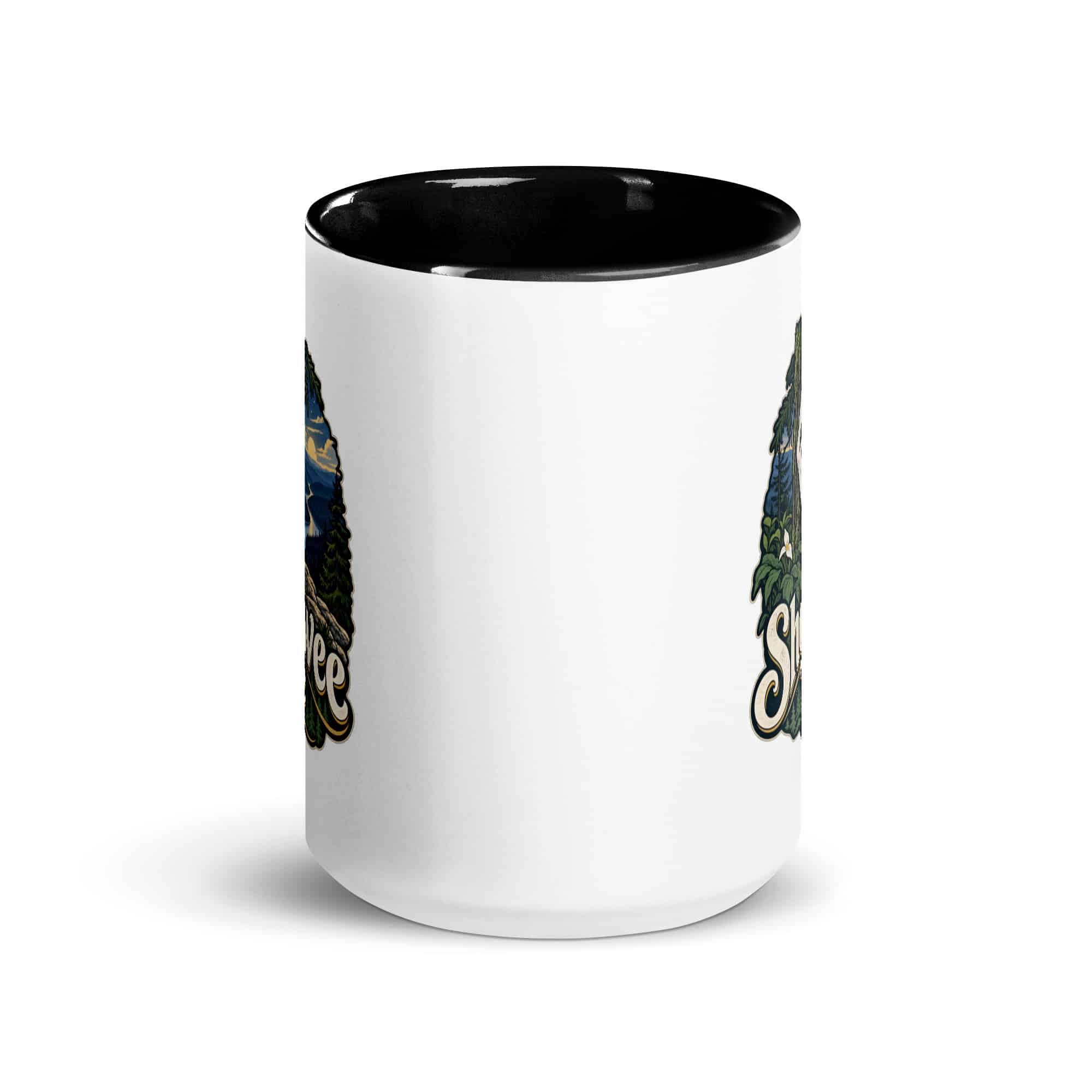 Sheltowee Trace Color Inside Coffee Mug: Sheltowee Trace, Woodland Scenic Lettering