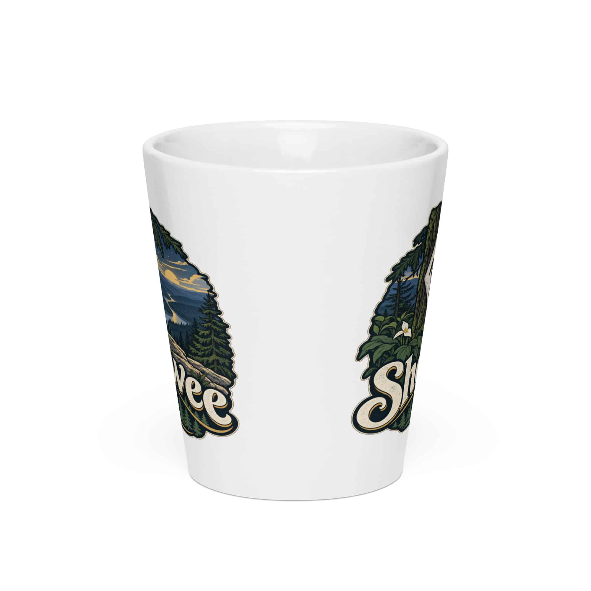 Sheltowee Trace Latte Mug: Sheltowee Trace, Woodland Scenic Lettering