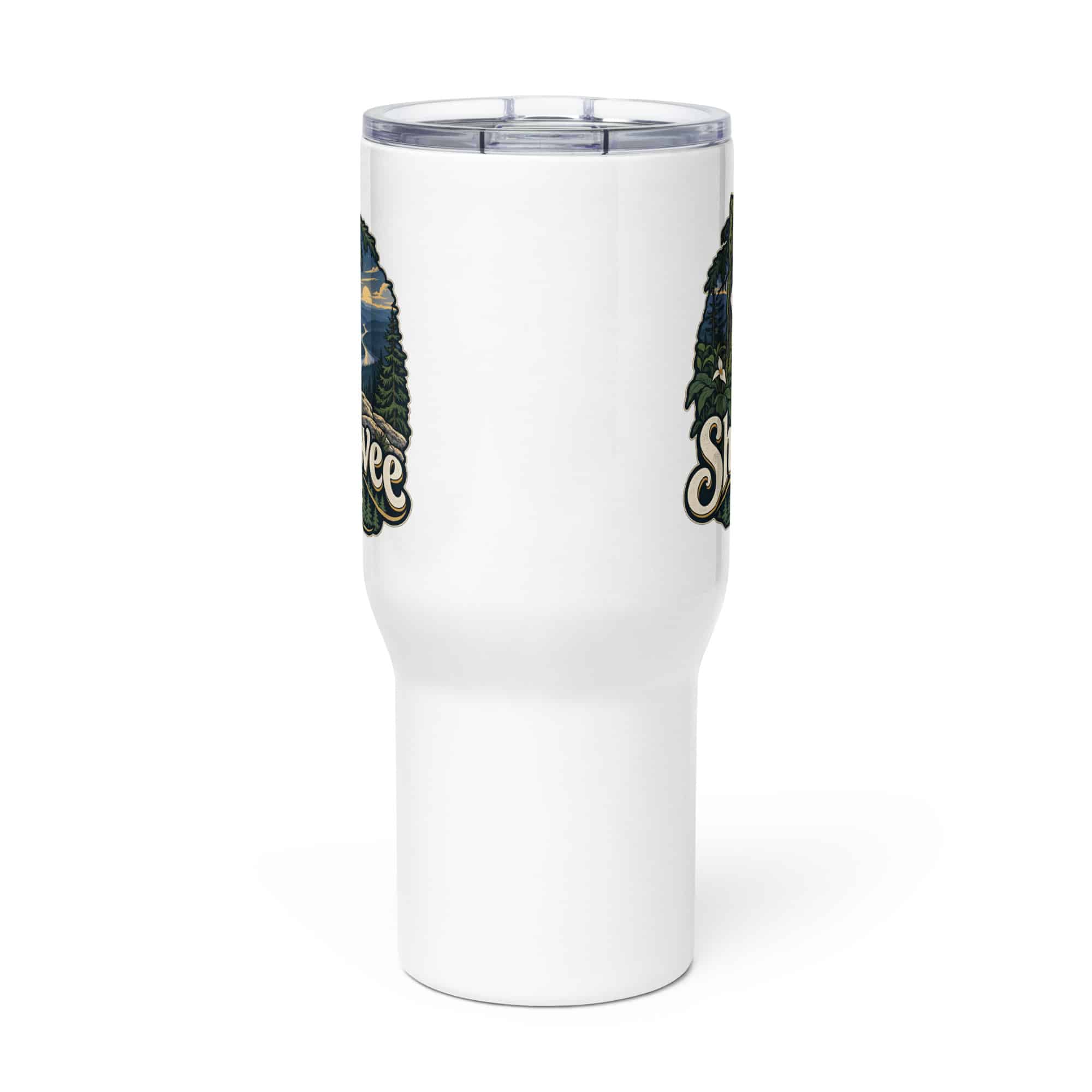 Sheltowee Trace Travel Mug: Sheltowee Trace, Woodland Scenic Lettering