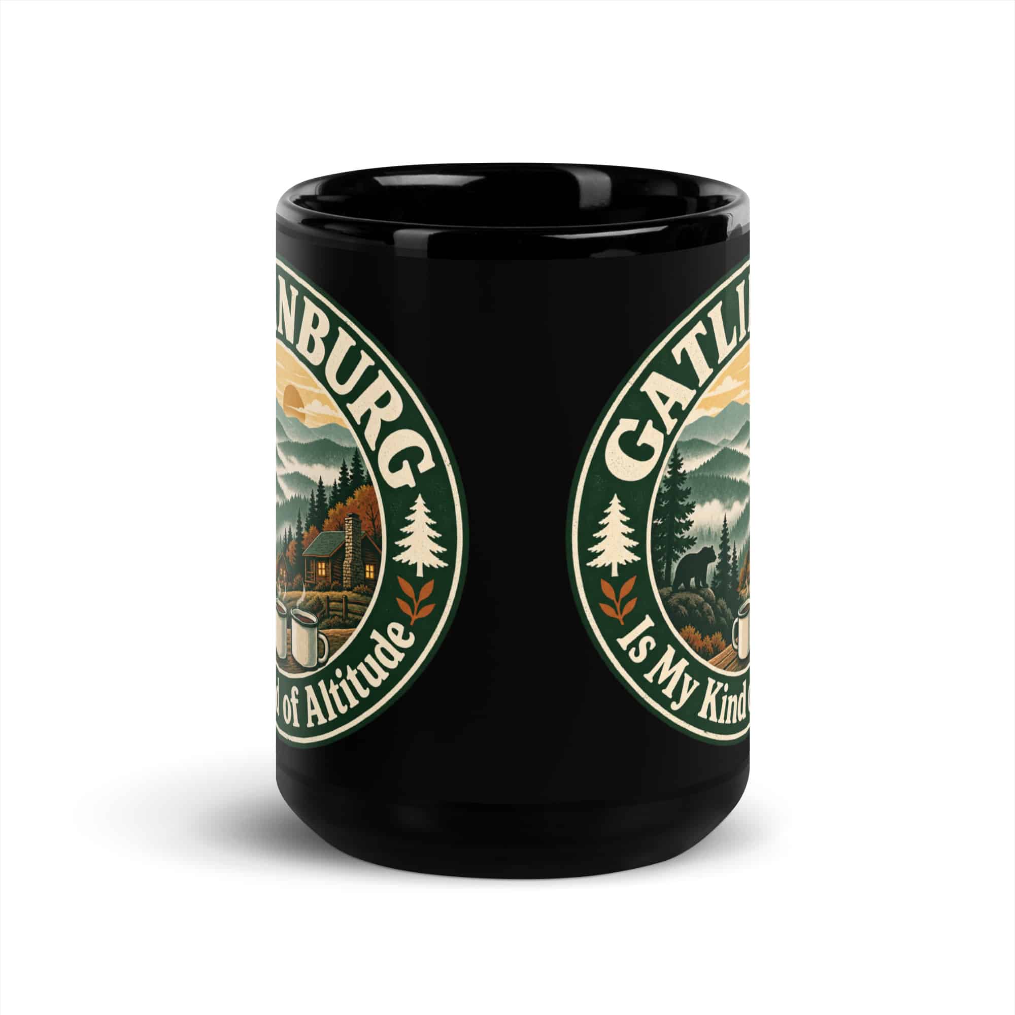 Gatlinburg Black Coffee Mug: Gatlinburg Is My Kind of Altitude