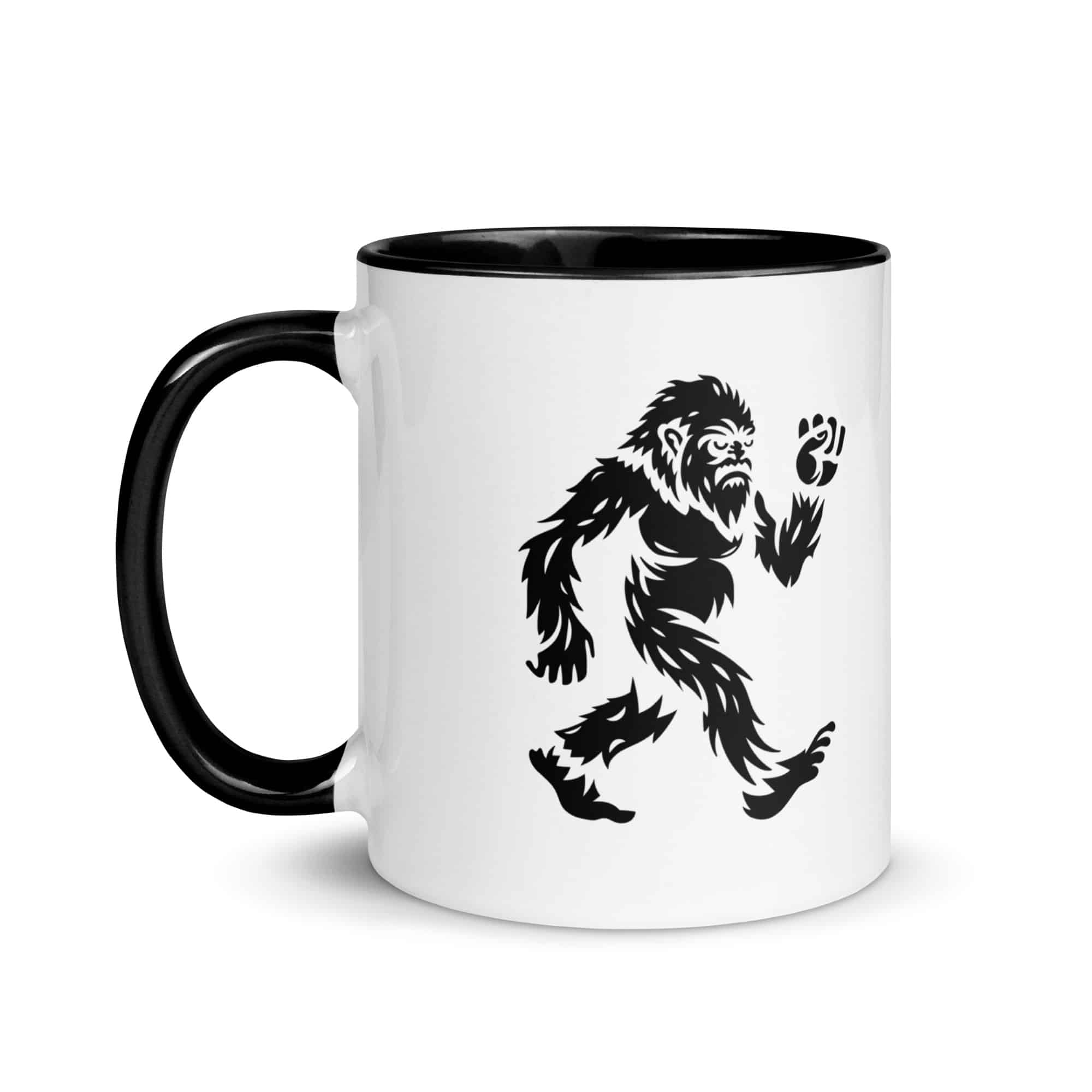 Black Bigfoot by Chase Patrick Myers Color Inside Mug