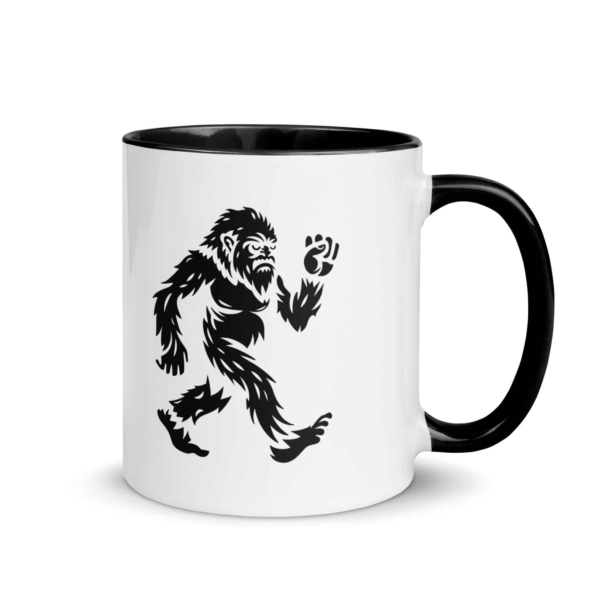 Black Bigfoot by Chase Patrick Myers Color Inside Mug