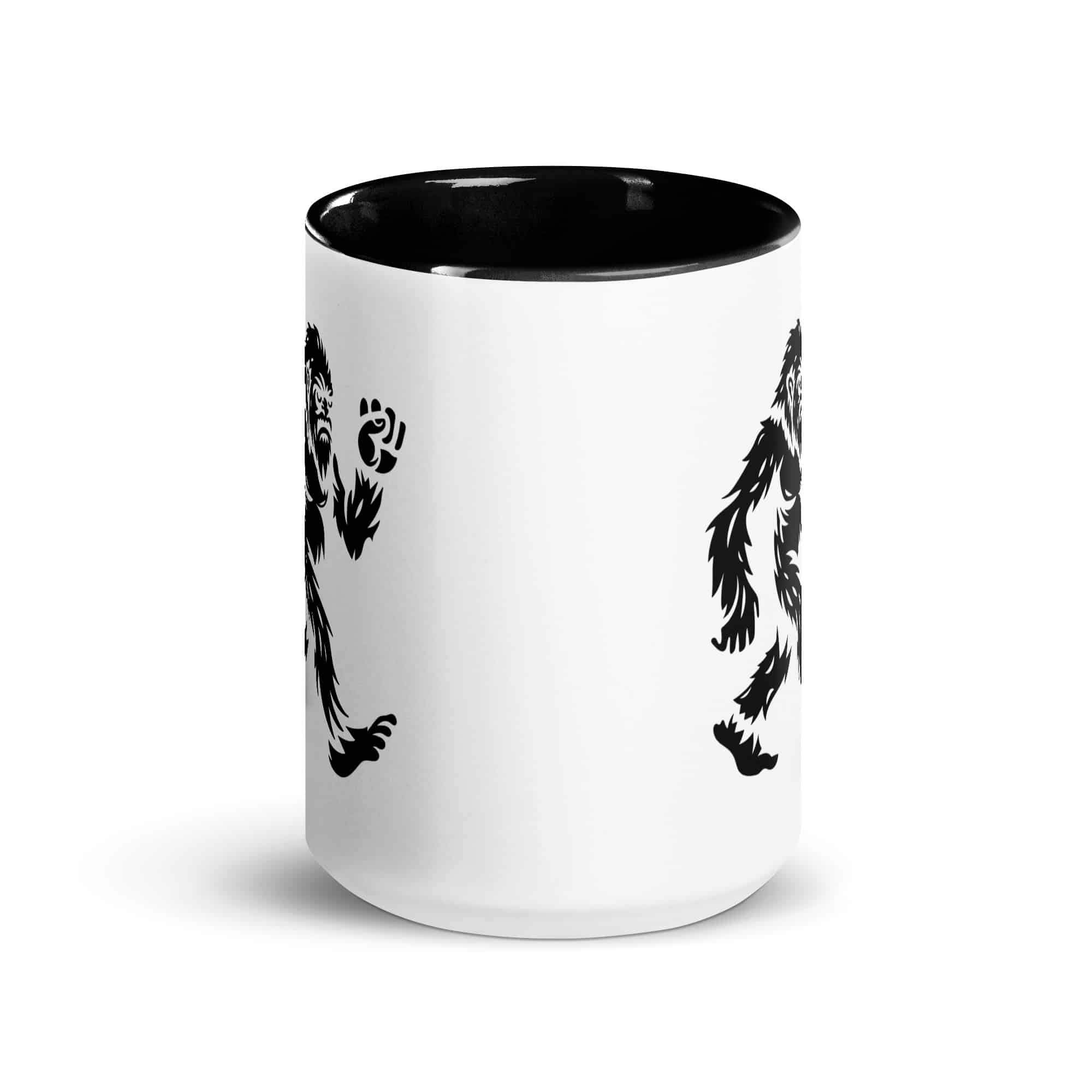 Black Bigfoot by Chase Patrick Myers Color Inside Mug