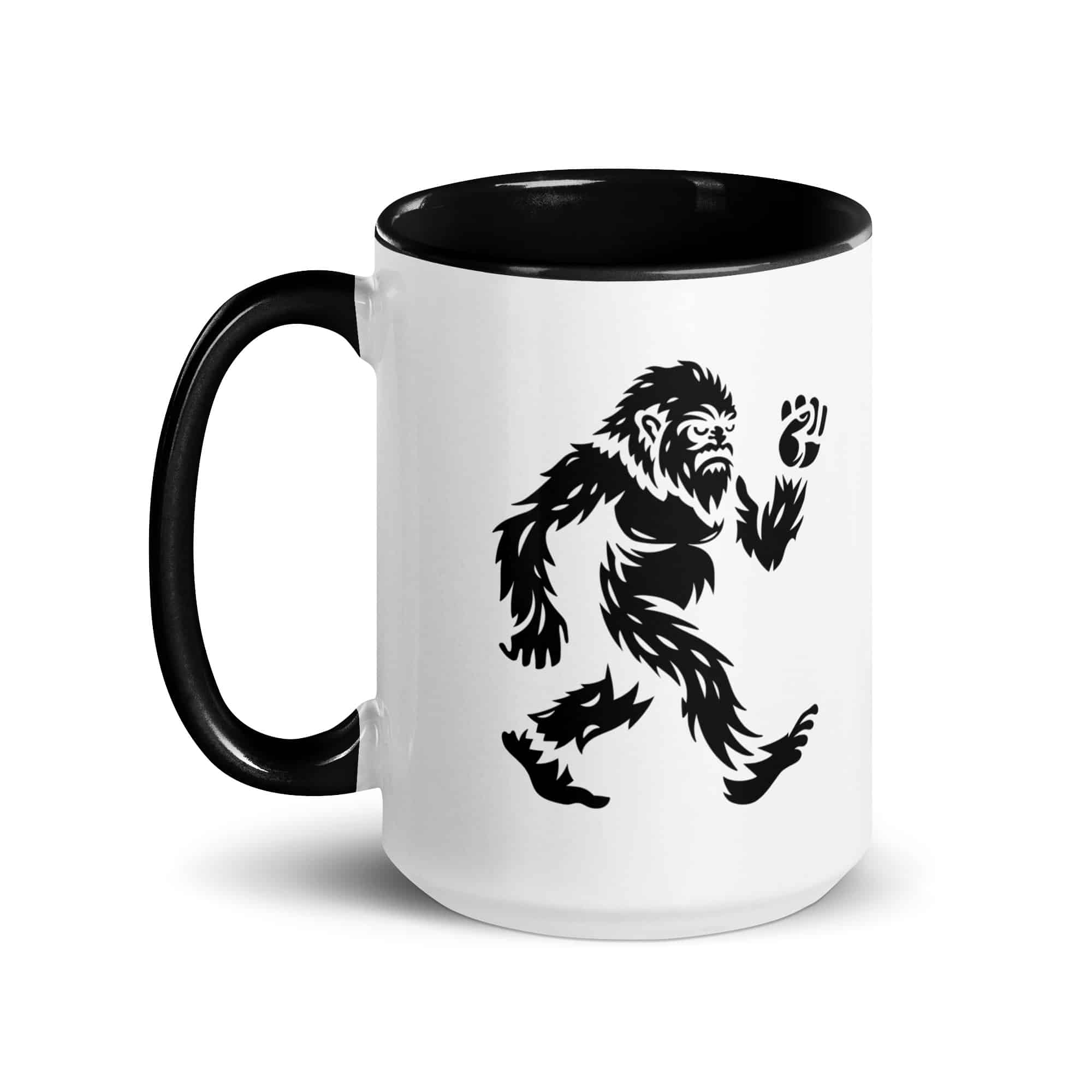 Black Bigfoot by Chase Patrick Myers Color Inside Mug