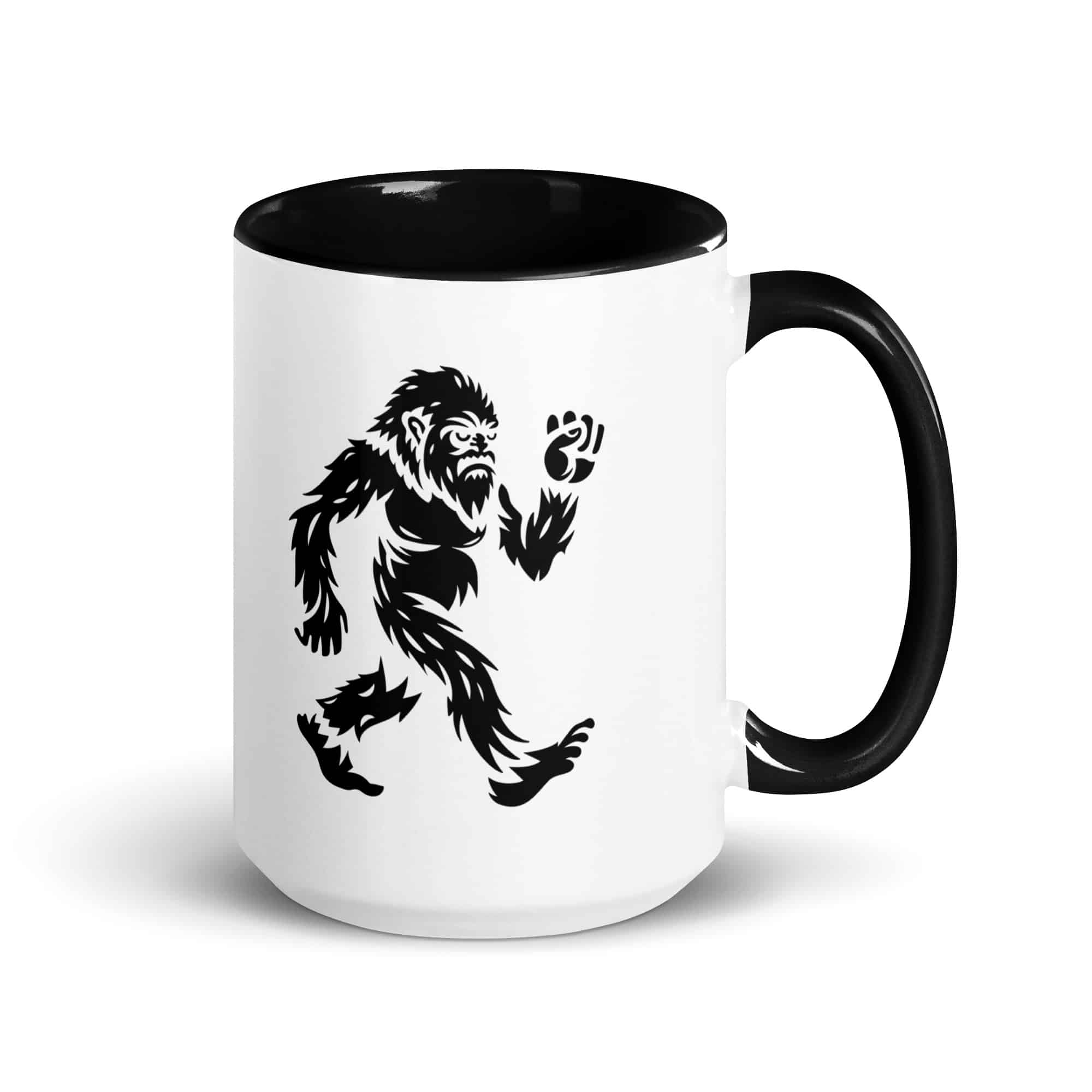 Black Bigfoot by Chase Patrick Myers Color Inside Mug