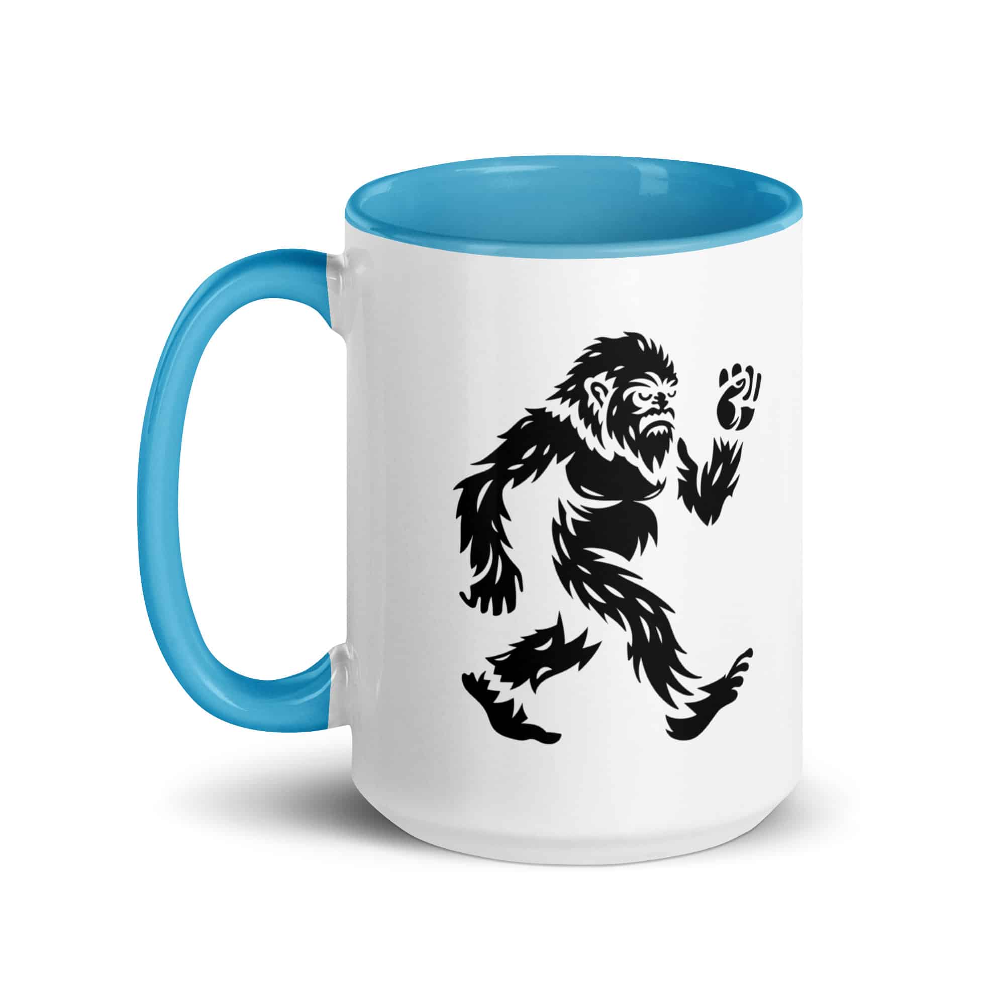 Black Bigfoot by Chase Patrick Myers Color Inside Mug