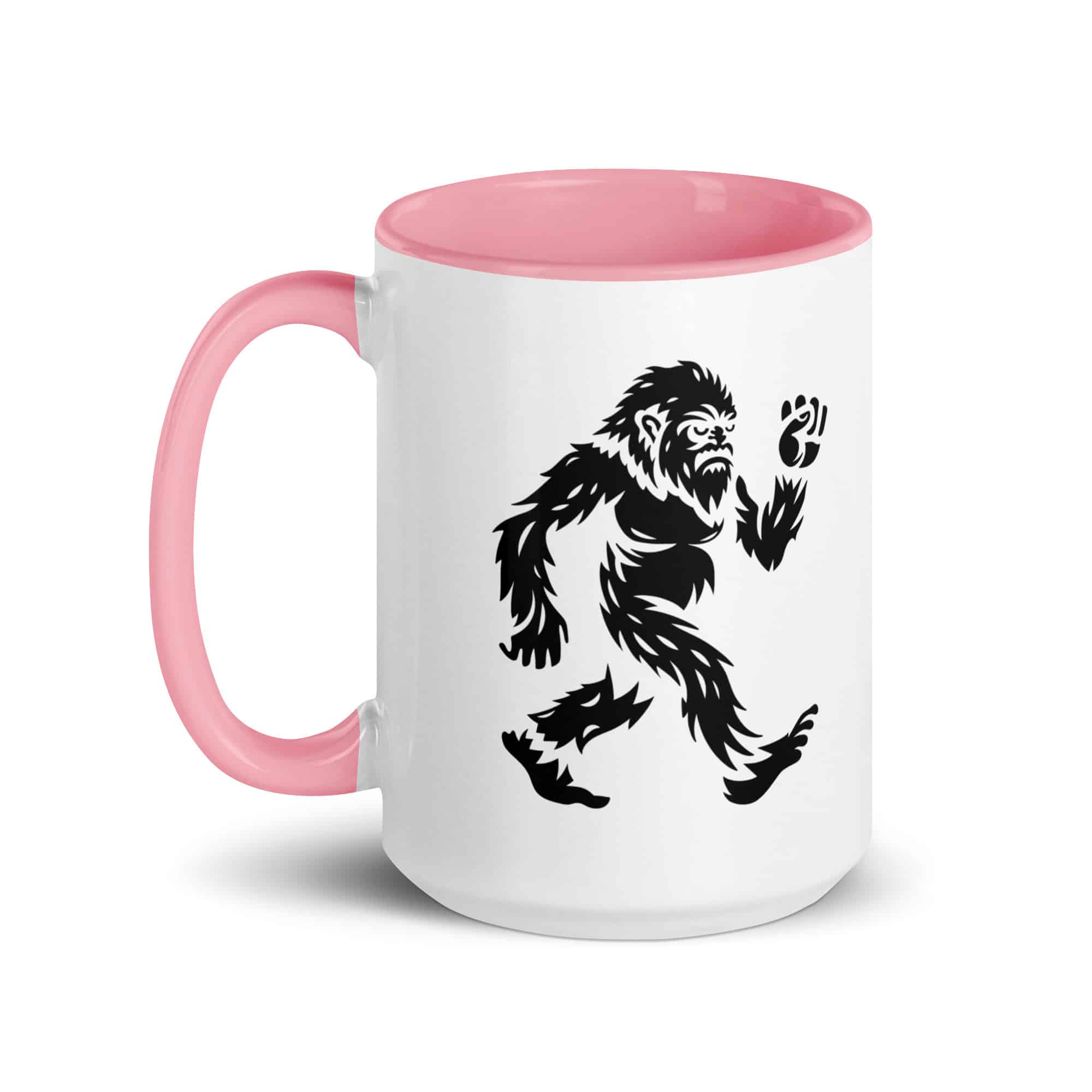 Black Bigfoot by Chase Patrick Myers Color Inside Mug