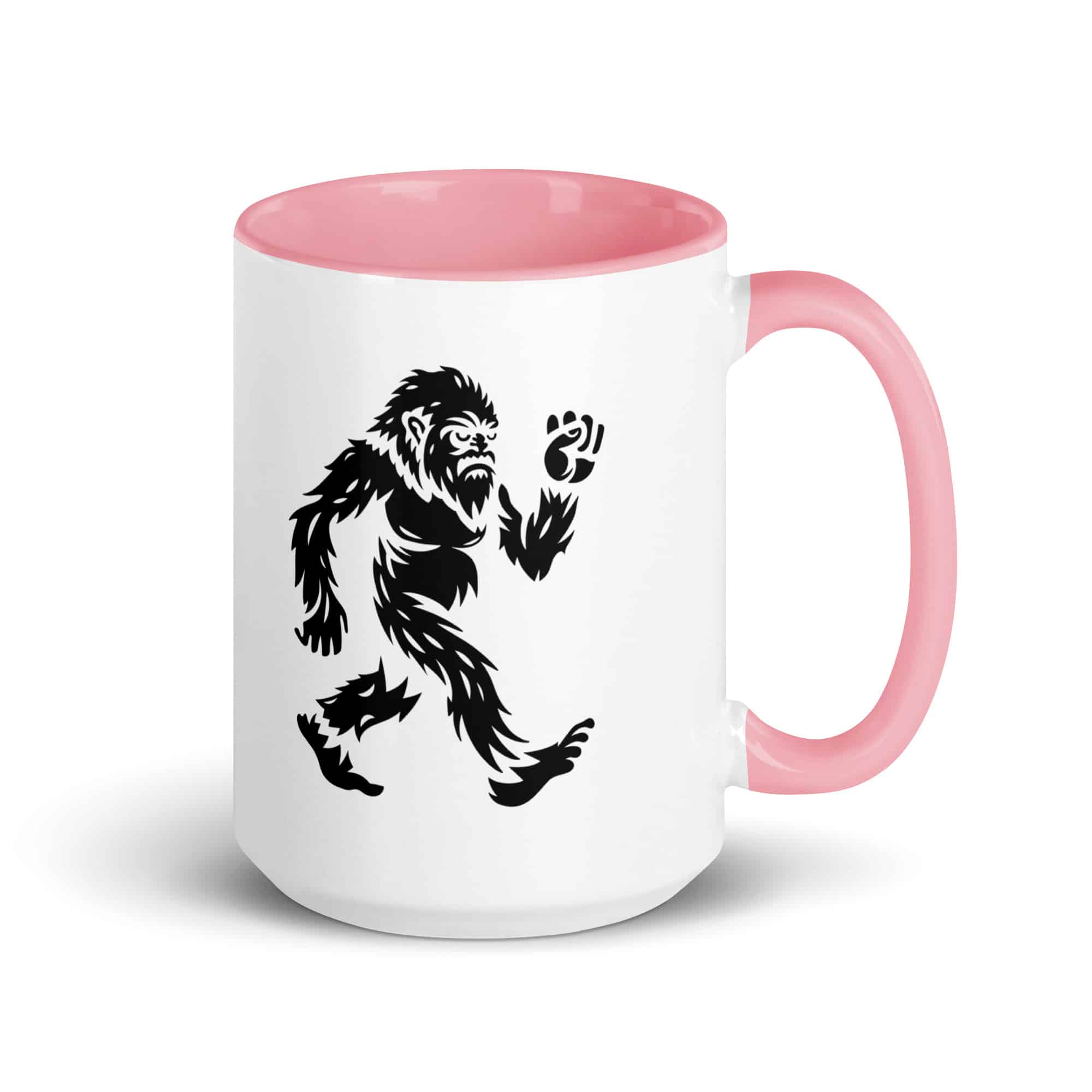 Black Bigfoot by Chase Patrick Myers Color Inside Mug