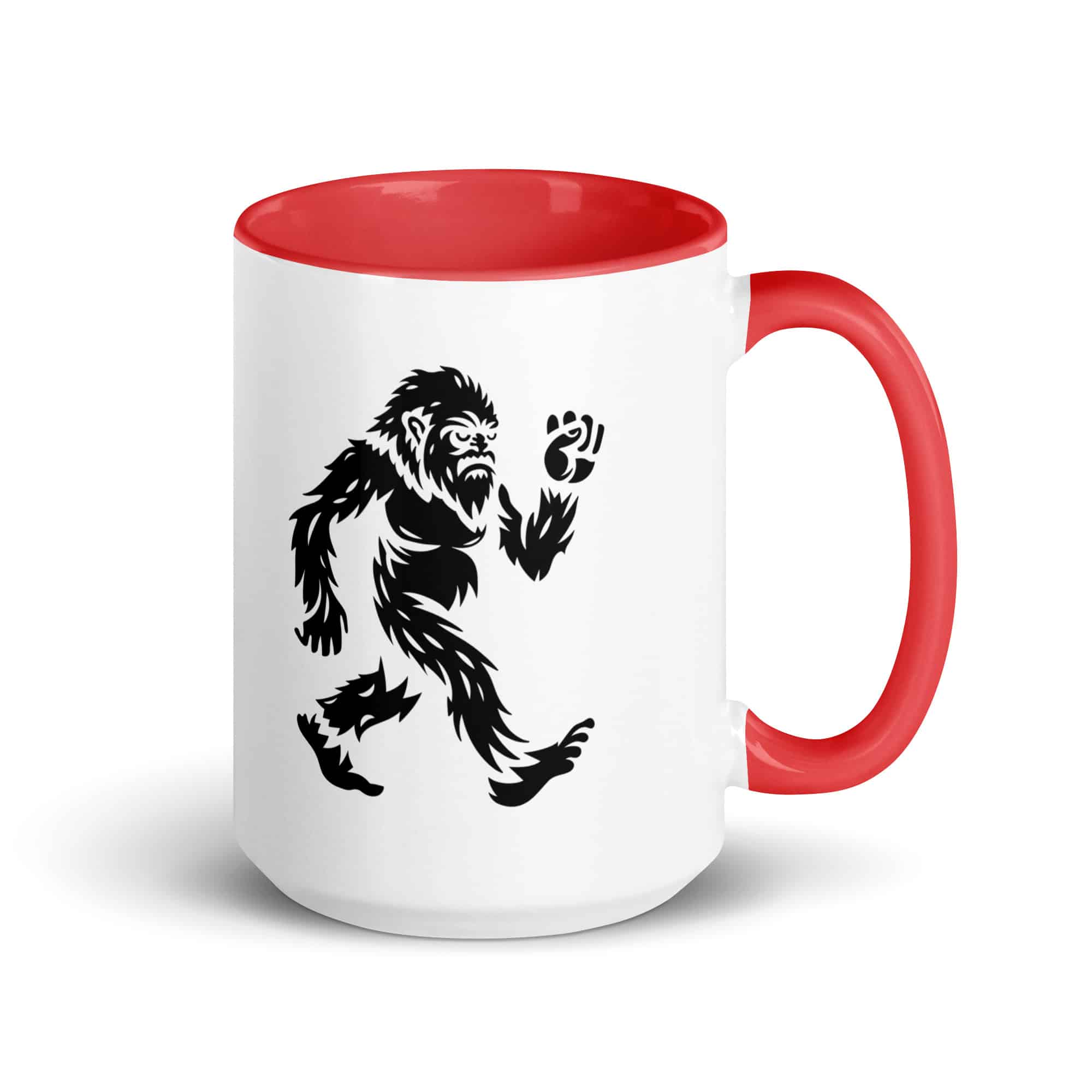 Black Bigfoot by Chase Patrick Myers Color Inside Mug