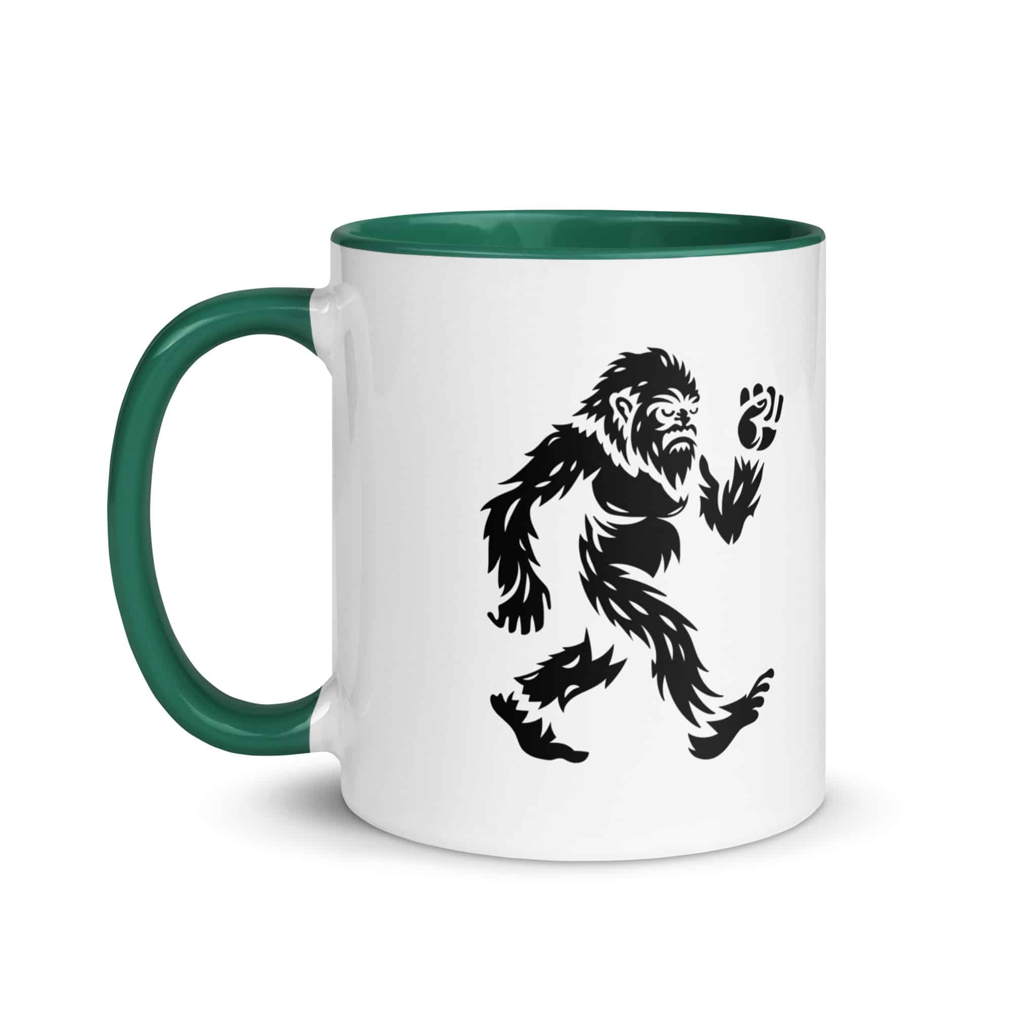 Black Bigfoot by Chase Patrick Myers Color Inside Mug