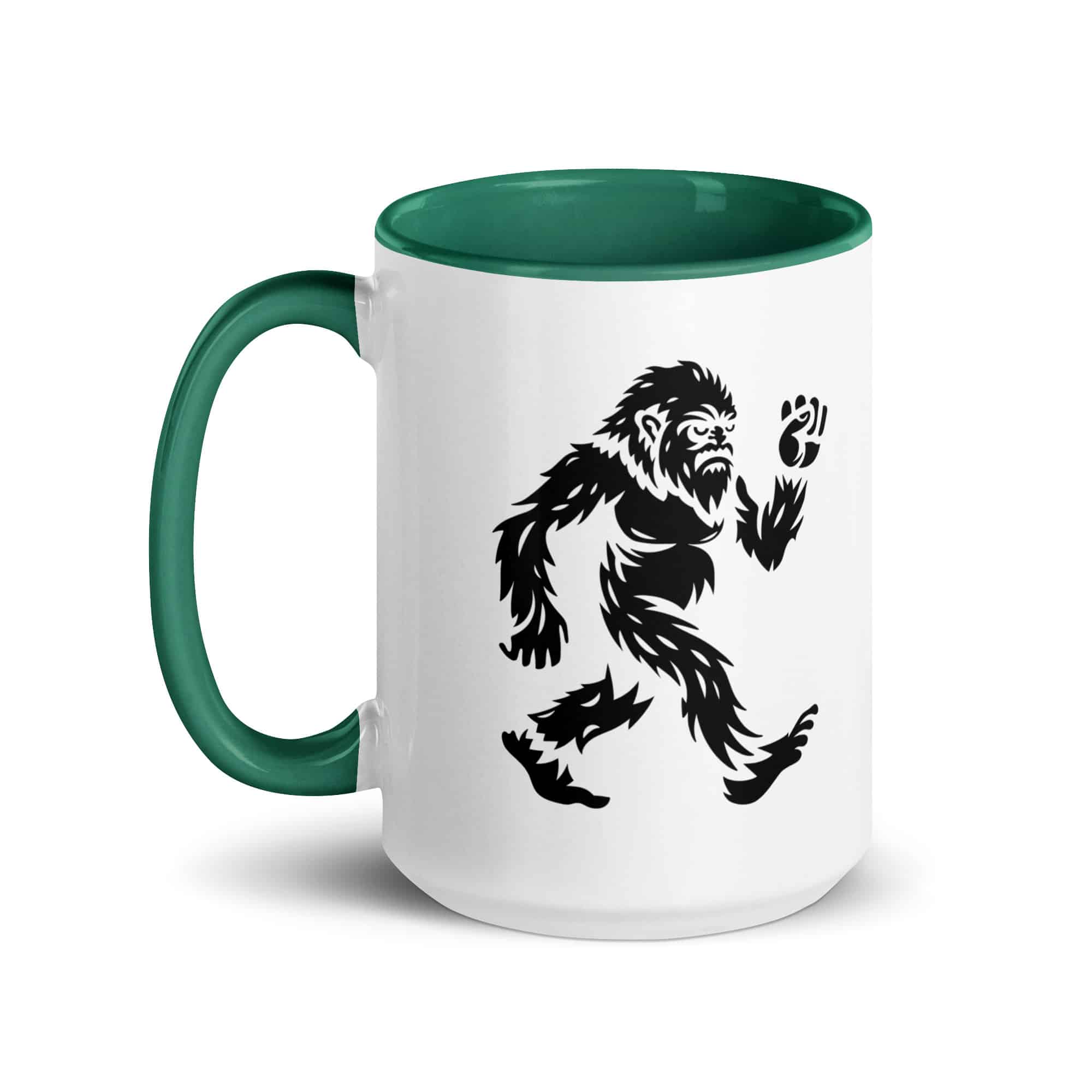 Black Bigfoot by Chase Patrick Myers Color Inside Mug