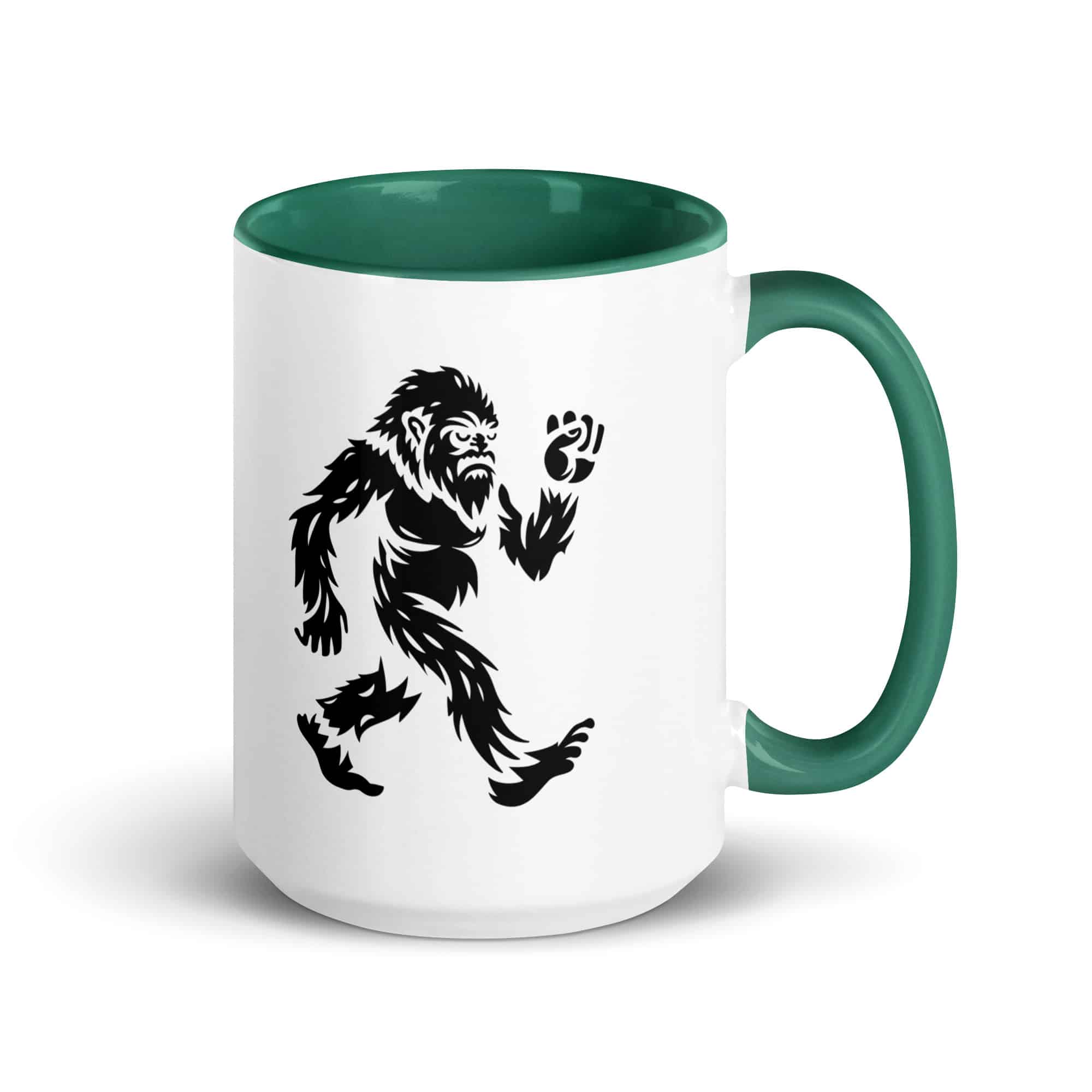 Black Bigfoot by Chase Patrick Myers Color Inside Mug