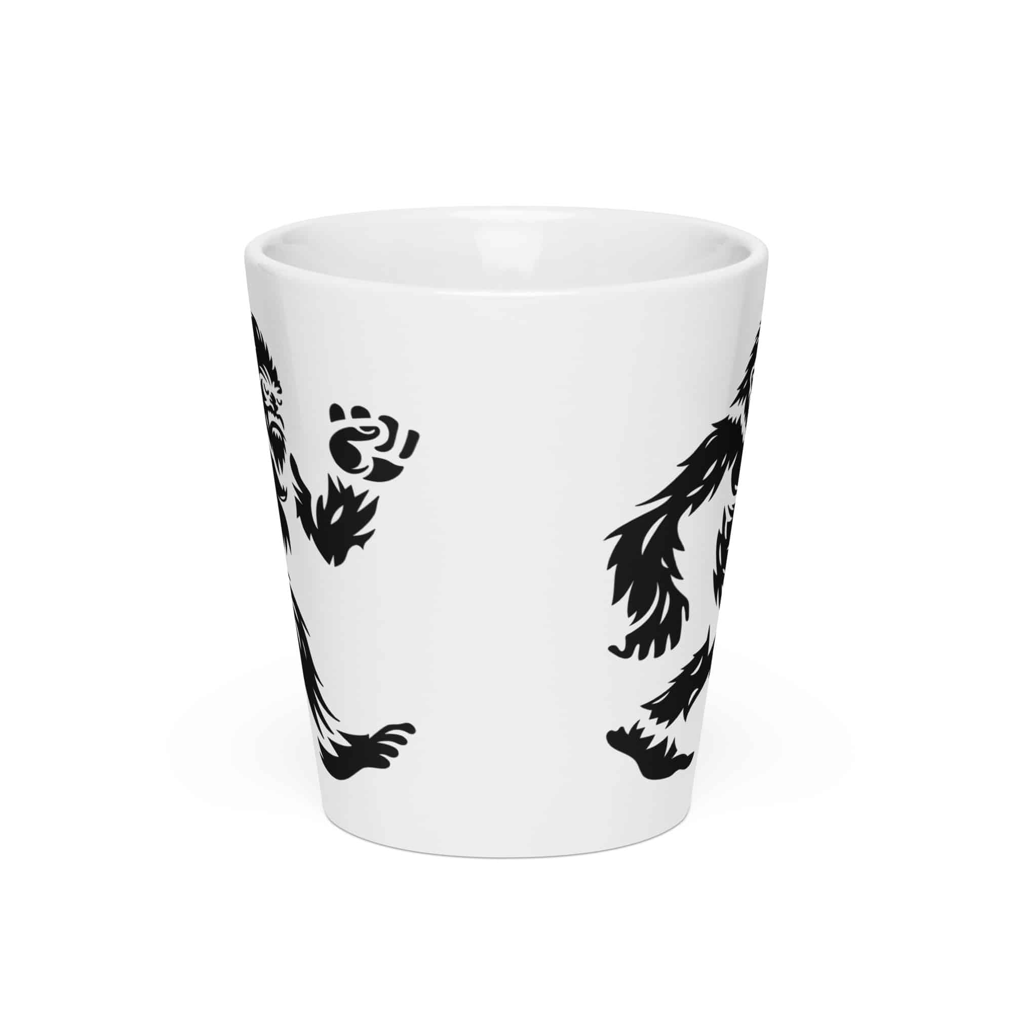 Black Bigfoot by Chase Patrick Myers Latte Mug