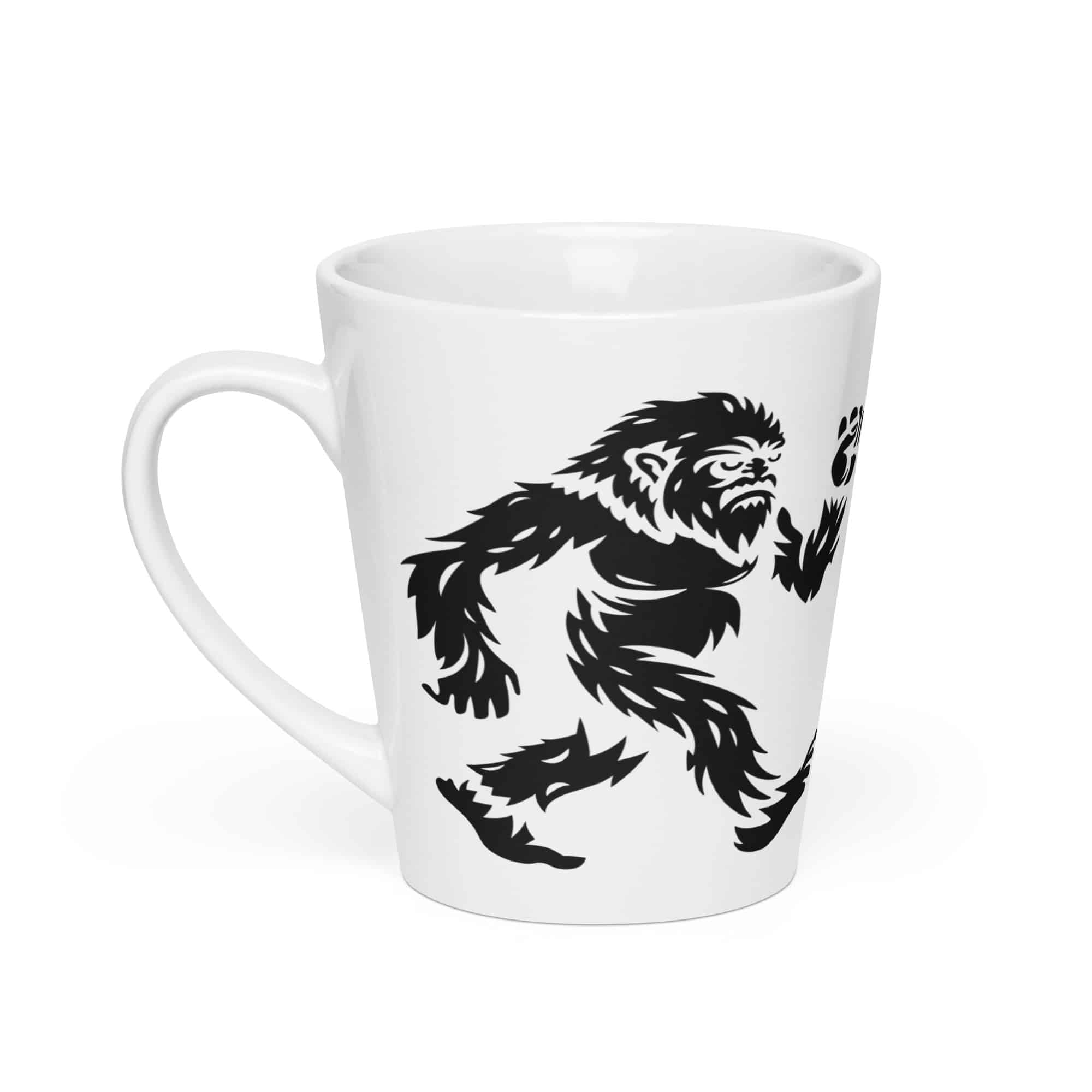 Black Bigfoot by Chase Patrick Myers Latte Mug