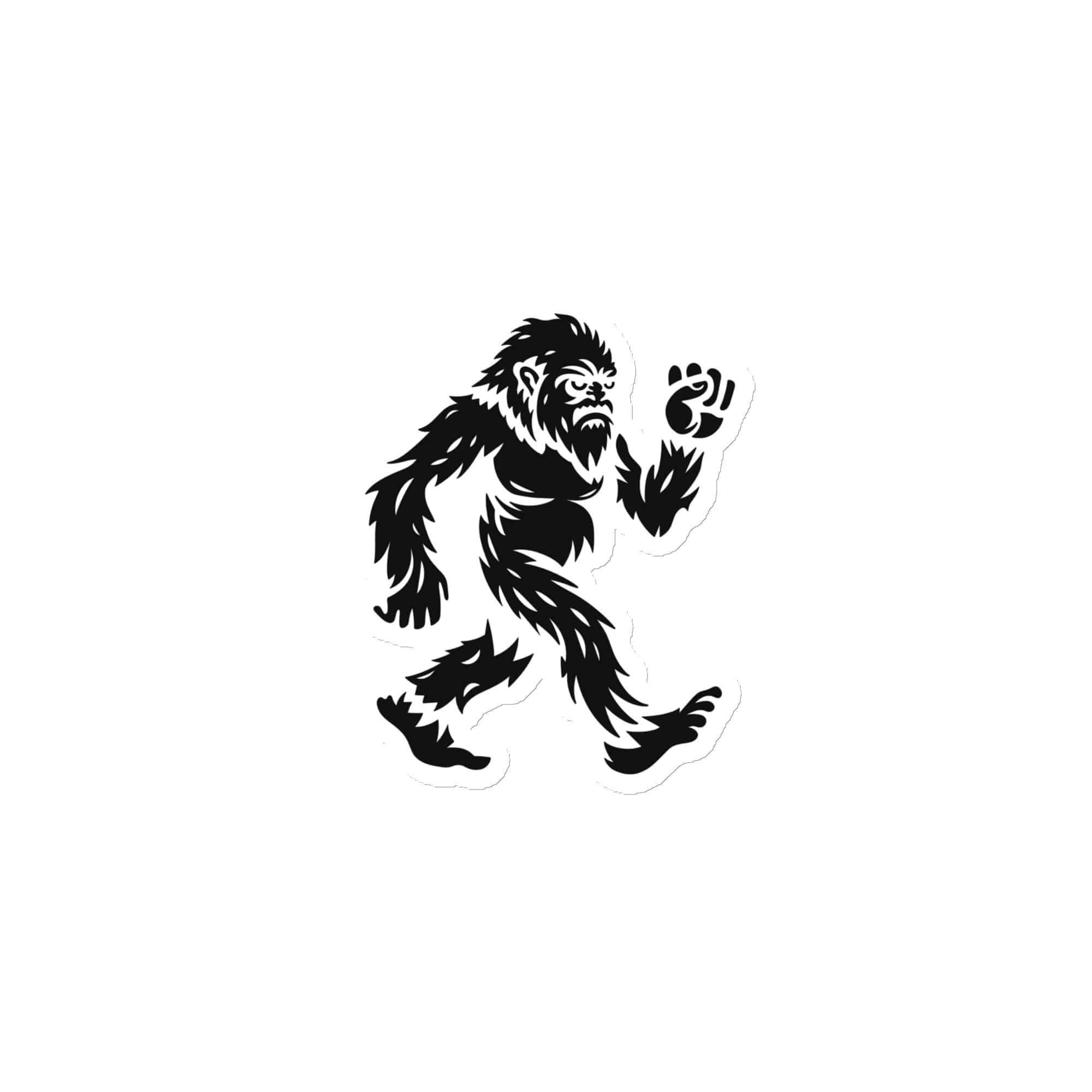 Black Bigfoot by Chase Patrick Myers Die-Cut Magnet