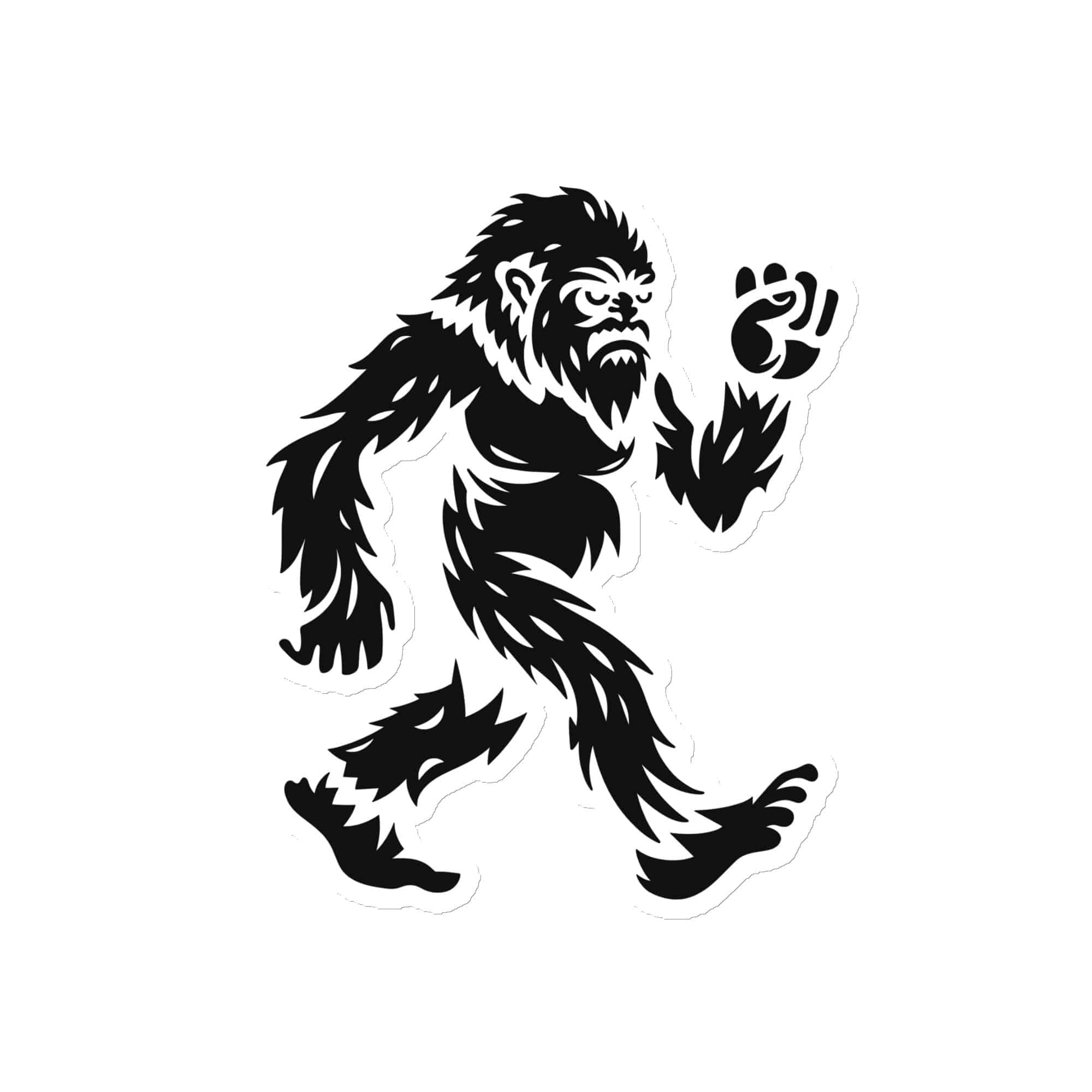 Black Bigfoot by Chase Patrick Myers Die-Cut Magnet