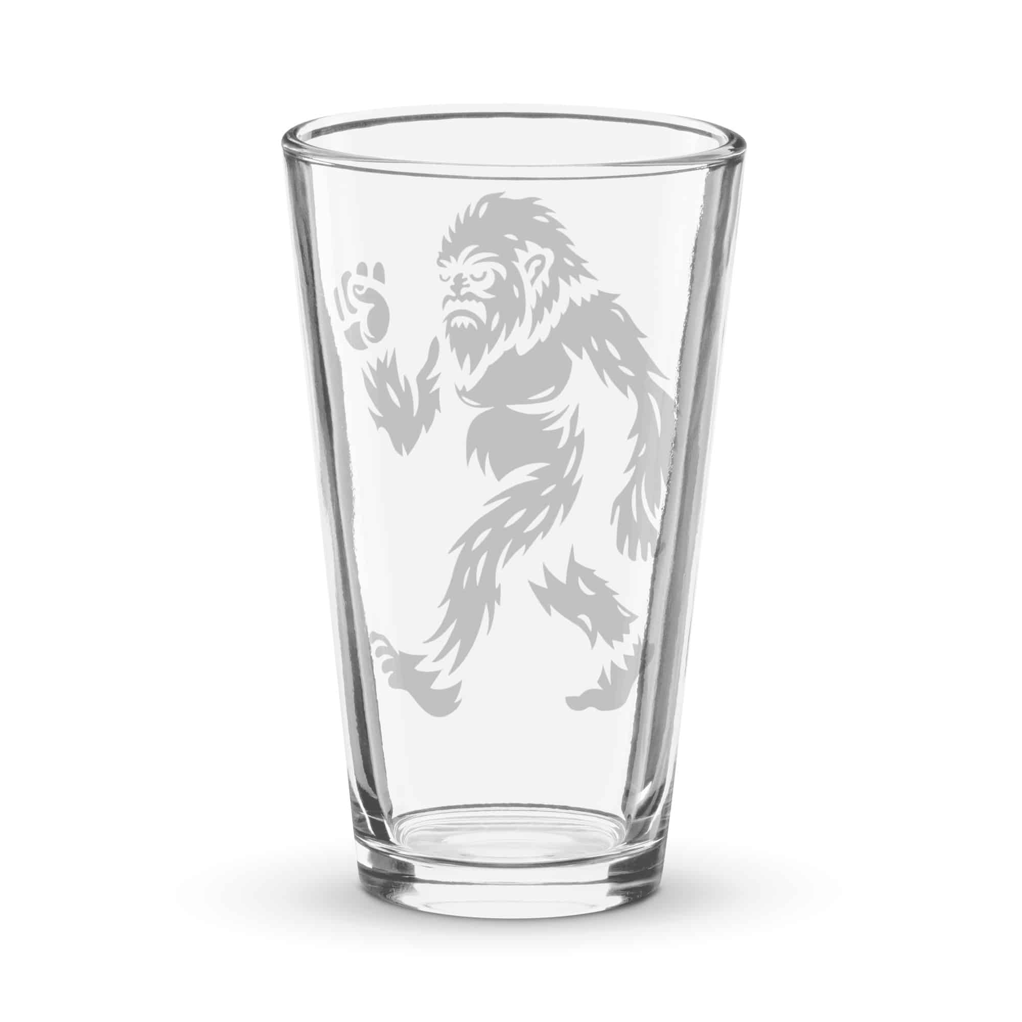 Black Bigfoot by Chase Patrick Myers Pint Glass