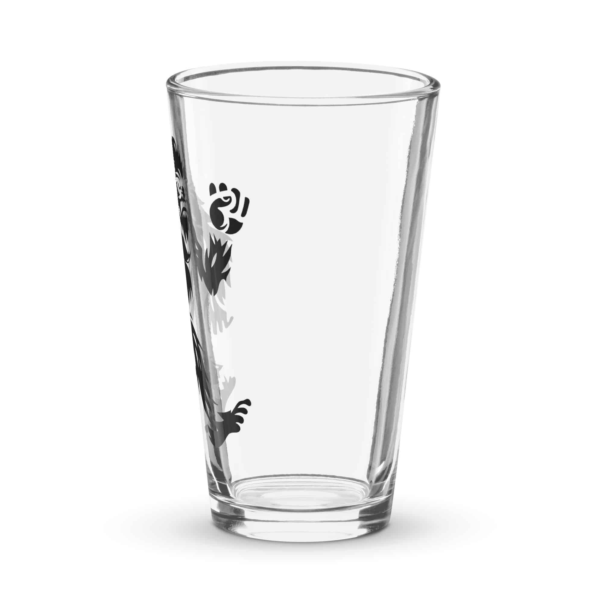 Black Bigfoot by Chase Patrick Myers Pint Glass