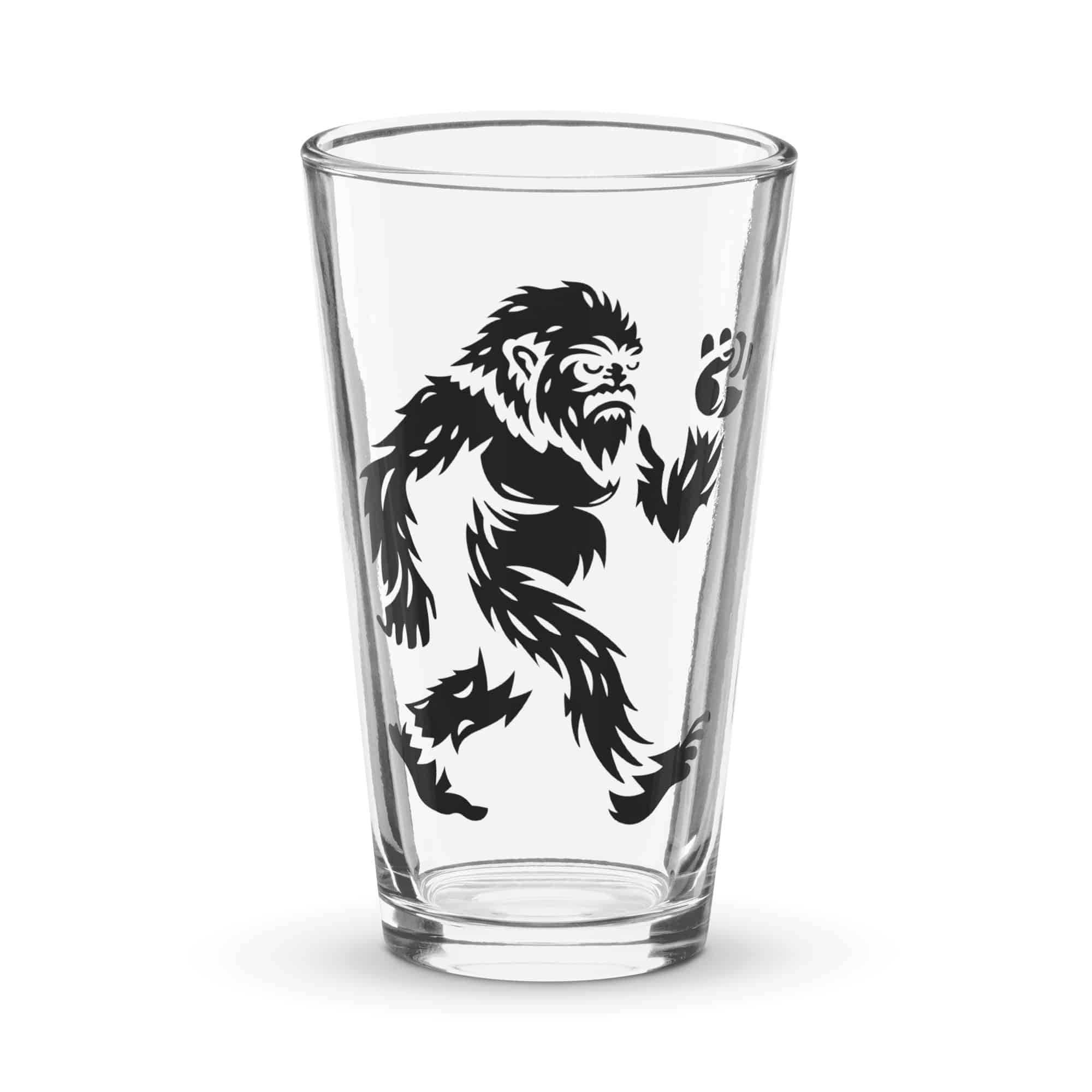 Black Bigfoot by Chase Patrick Myers Pint Glass