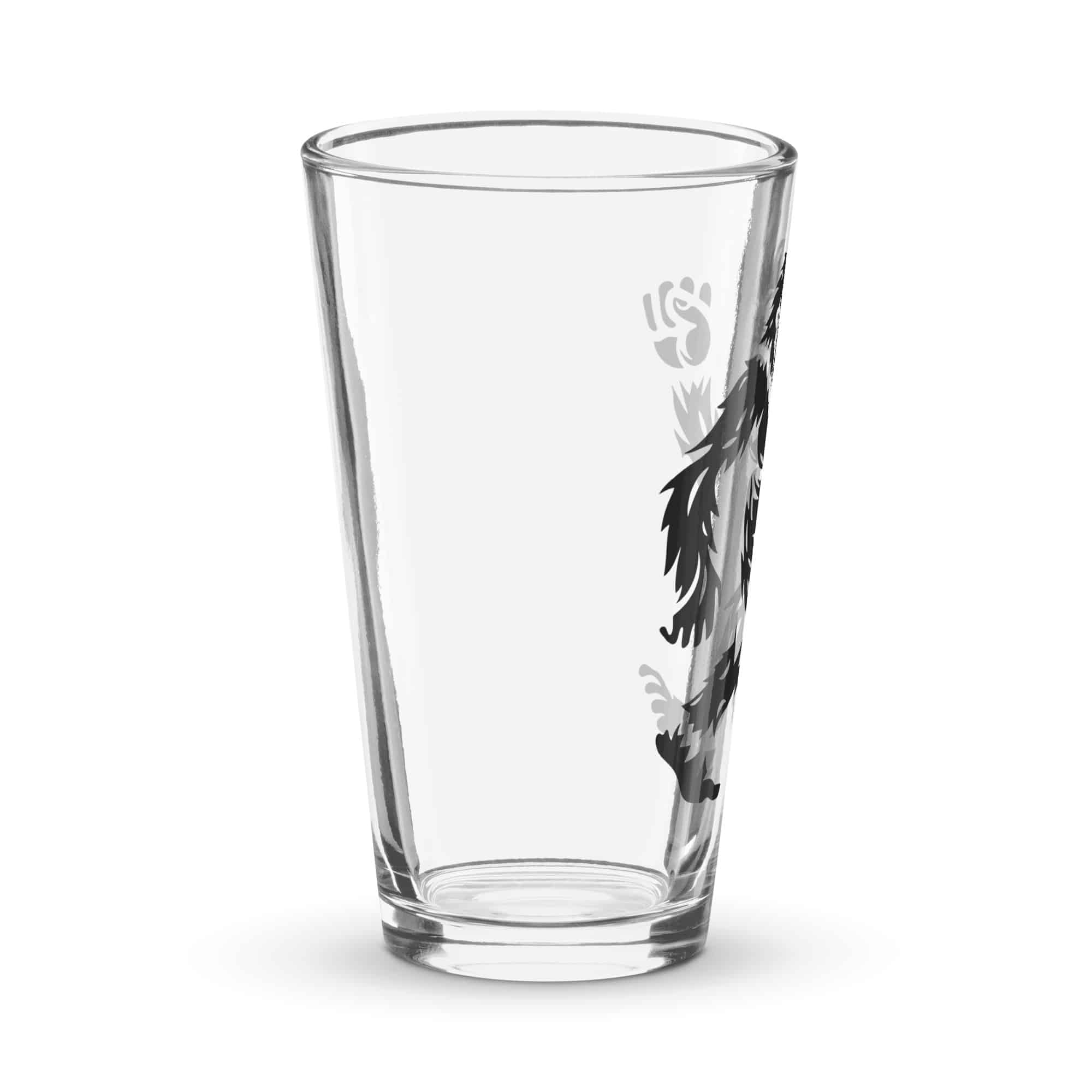 Black Bigfoot by Chase Patrick Myers Pint Glass