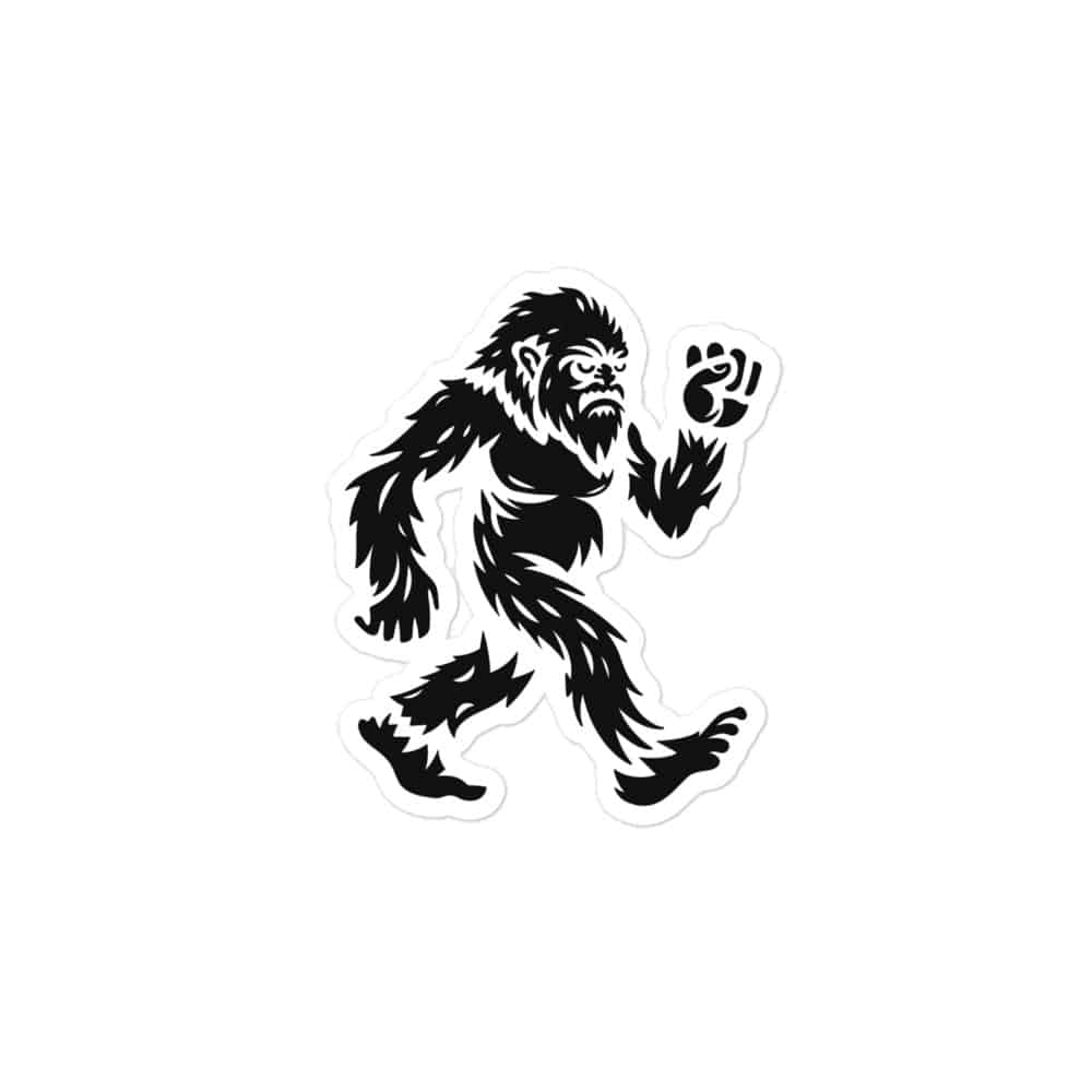 Black Bigfoot by Chase Patrick Myers Vinyl Sticker